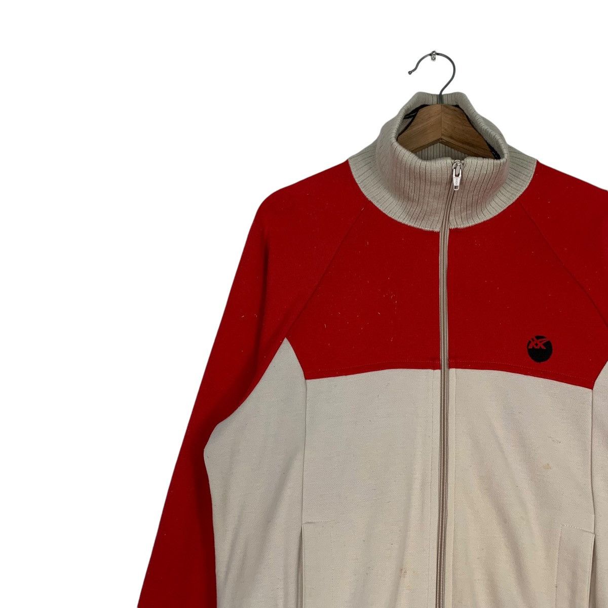 Asics ASICS Red Nude Colorblock Turtleneck Sweater #1256-C57 Size US M / EU 48-50 / 2 - 6 Thumbnail