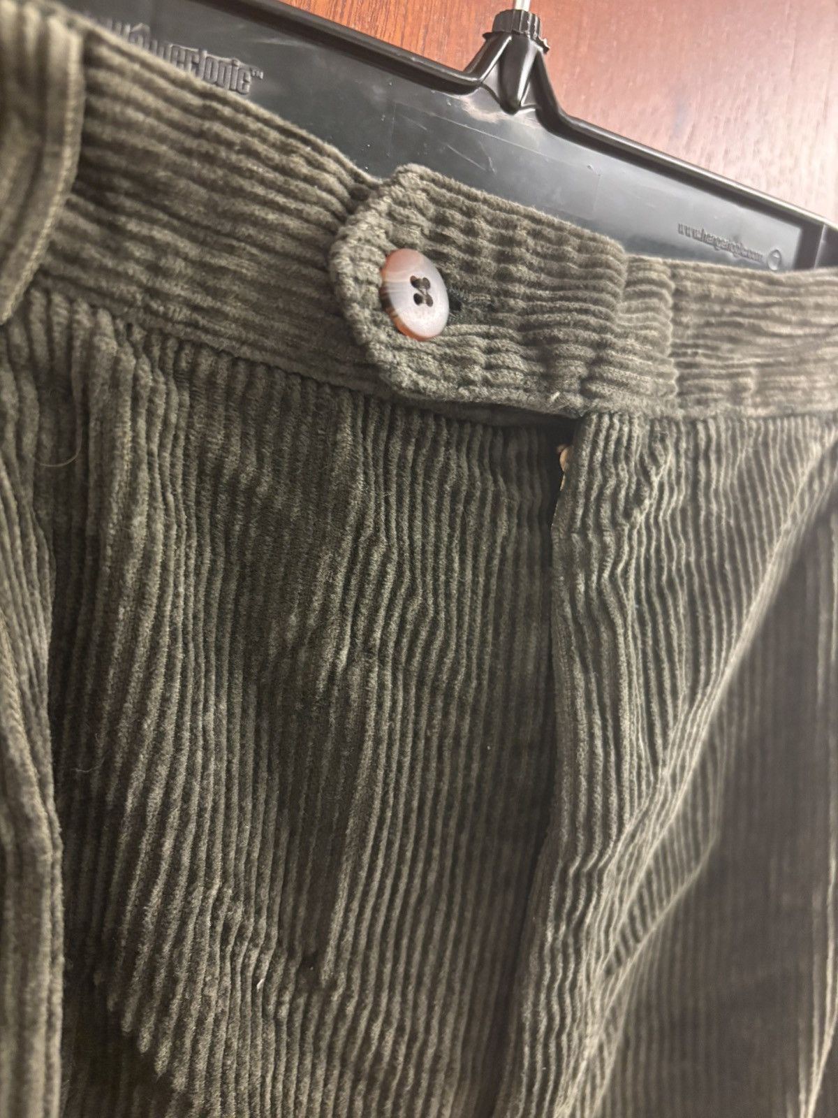 Vintage Mr. Leggs olive khaki corduroy trouser Size US 34 / EU 50 - 3 Thumbnail