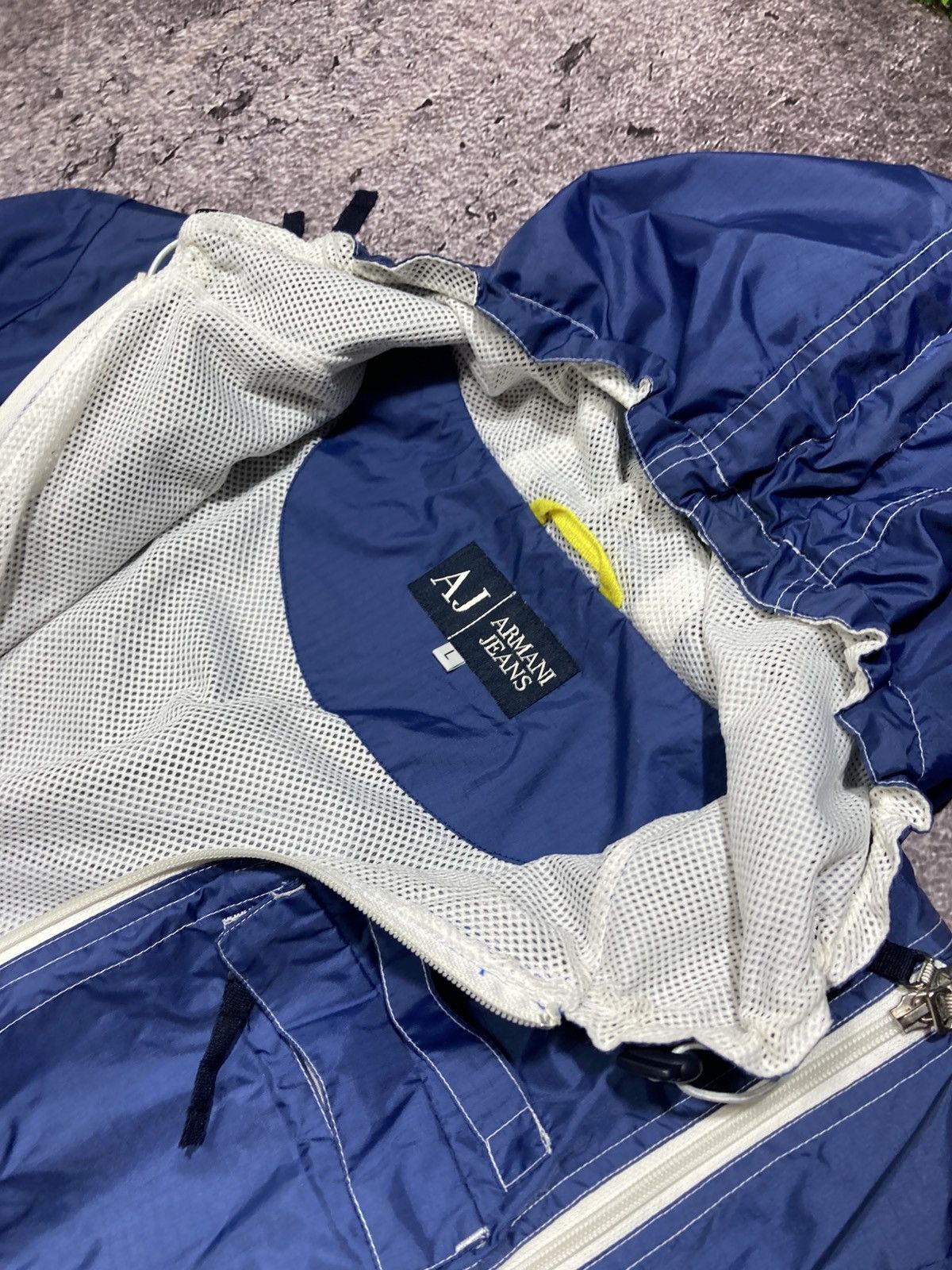 Armani ARMANI JEANS Vintage Jacket Blue Nylon Tech Multi Zip Size US L / EU 52-54 / 3 - 7 Thumbnail