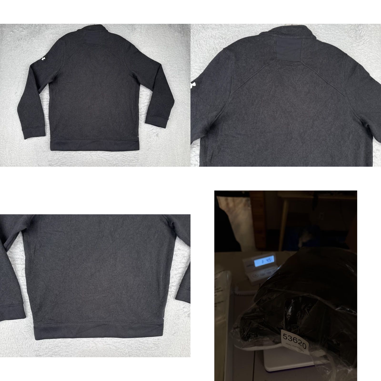 Under Armour Under Armour Sweatshirt Mens Large Gray 1/4 Zip Fleece Del Rey Avocado Logo Size US L / EU 52-54 / 3 - 9 Thumbnail