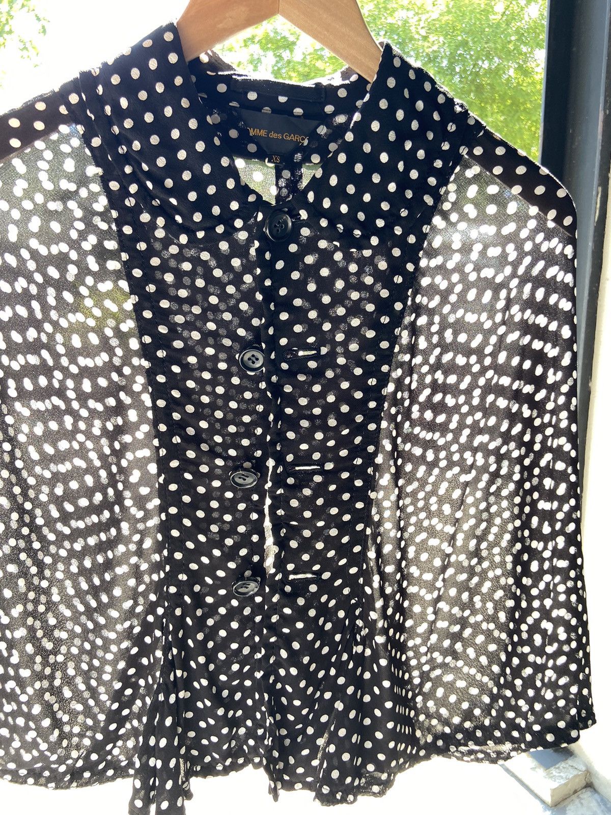 Comme des Garcons Comme des Garcons • mini polka dots cape shirt Size XS / US 0-2 / IT 36-38 - 14 Thumbnail