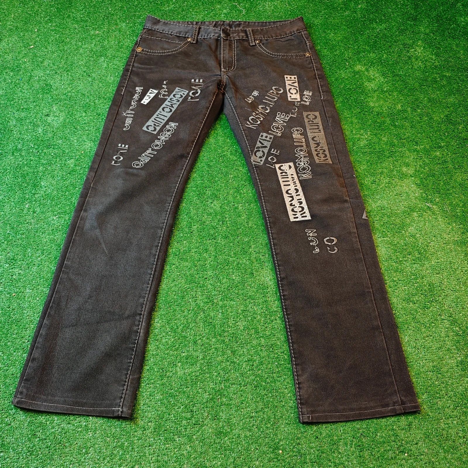 Other Kosmo Lupo Jeans Mens 30 Straight embroidered drip y2k Size US 30 / EU 46 - 7 Thumbnail
