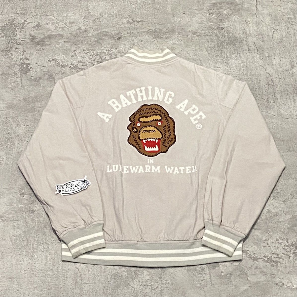 Bape In Lukewarm Water Reversible Varsity