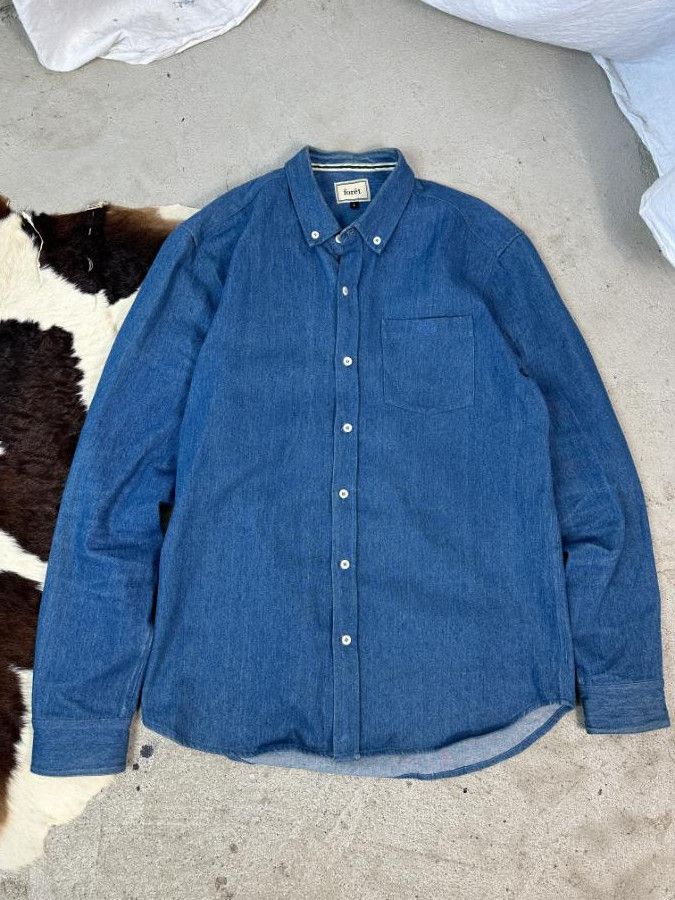 Vintage × foret Denim Foret Shirt Size US L / EU 52-54 / 3 - 2 Thumbnail