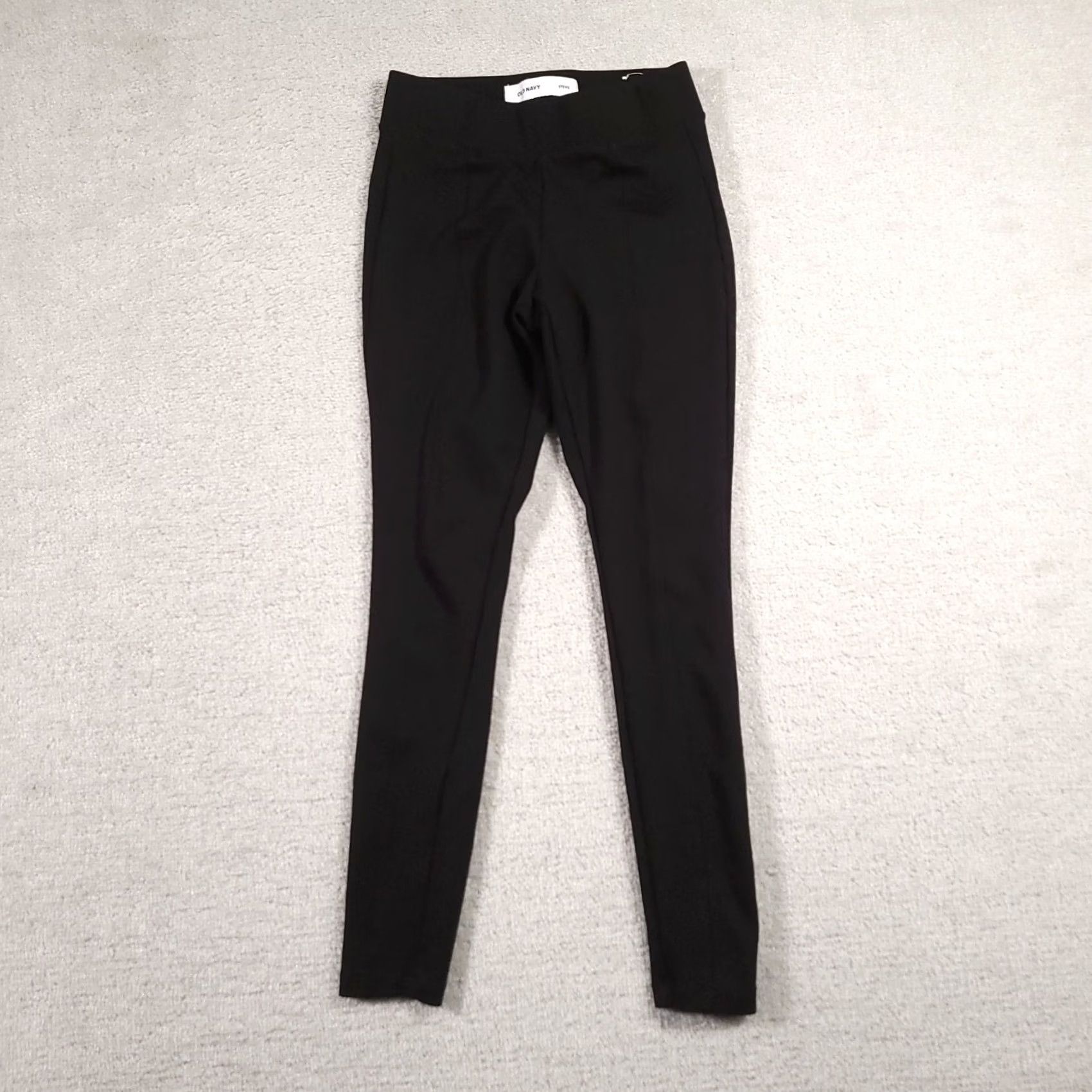 Old Navy Old Navy Stevie Stretch Pull On Pants Black XS Womens Slim Skinny Ankle Casual Size 40" / US 18 - 2 Thumbnail