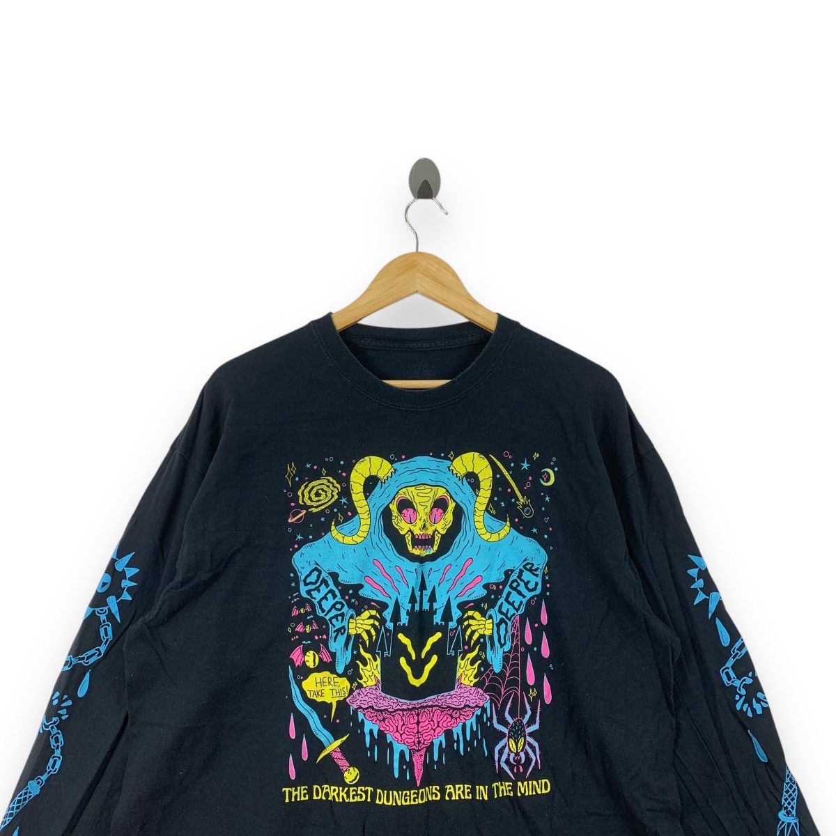Other PSYCHEDELIC DUNGEON Graphic Long Sleeve Tee Shirt Top Size US XL / EU 56 / 4 - 1 Thumbnail
