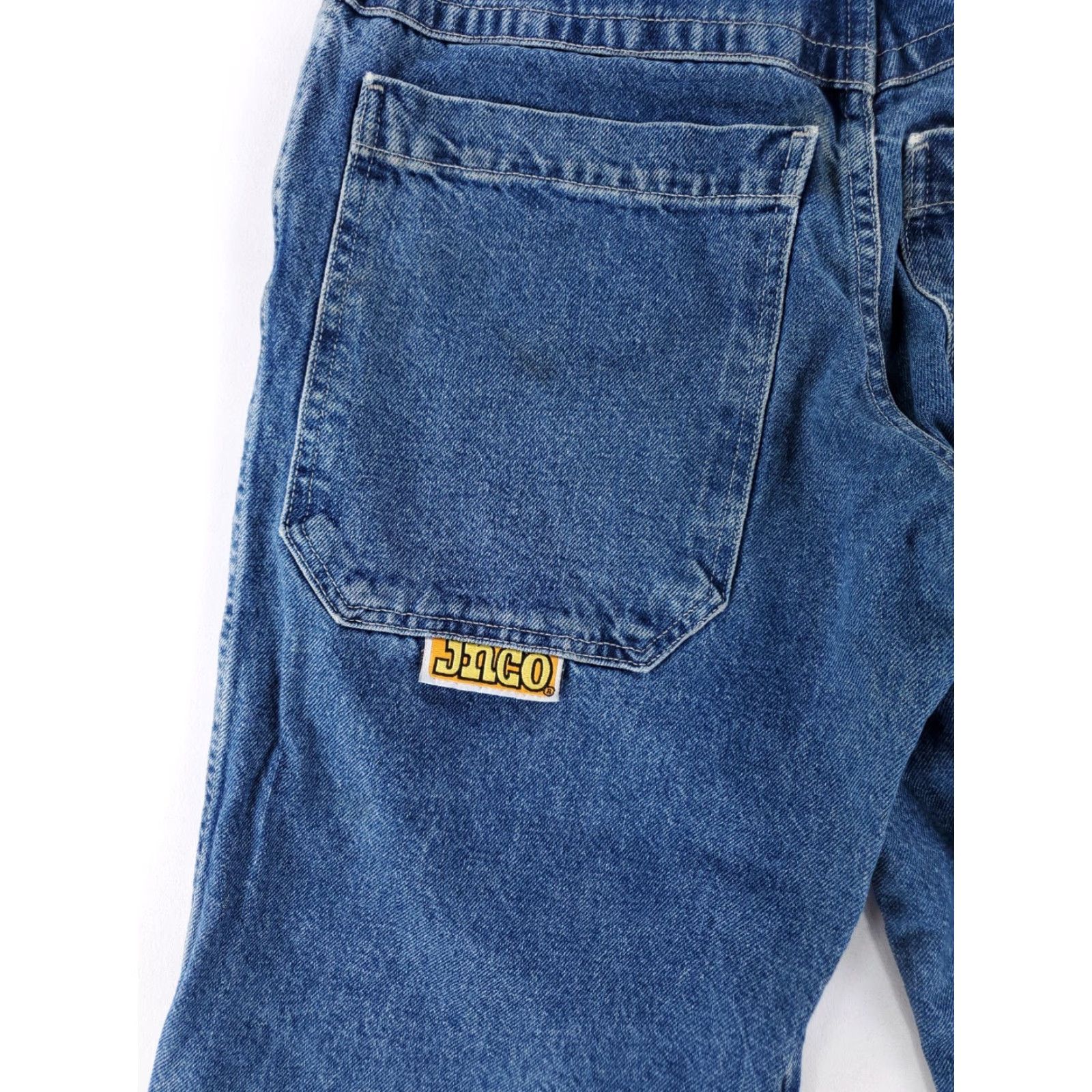 JNCO JNCO VTG 90s Ark Made in USA Baggy Skater Jeans Mens 31 Inseam 28.5 Blue Wide-Leg N/A? Size US 31 - 8 Thumbnail