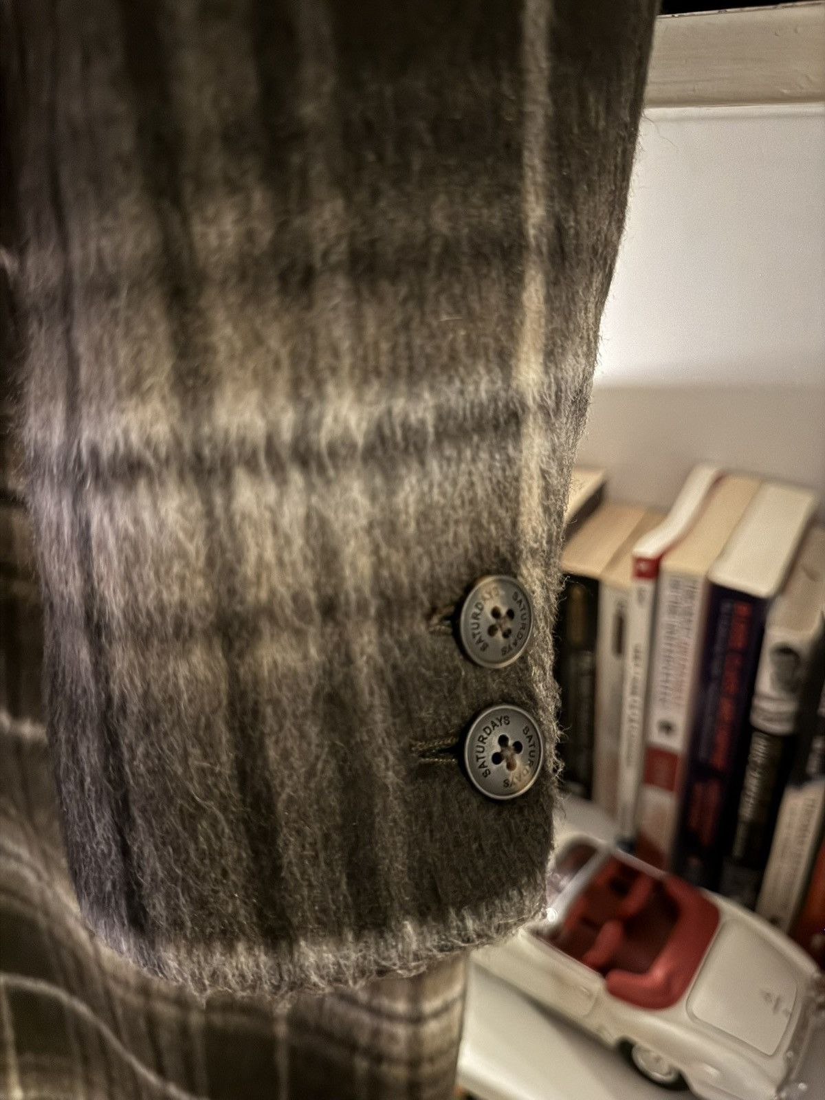 Saturdays NYC Saturdays NYC Plaid “Mohair” Style Wool Overcoat Size US XL / EU 56 / 4 - 5 Thumbnail