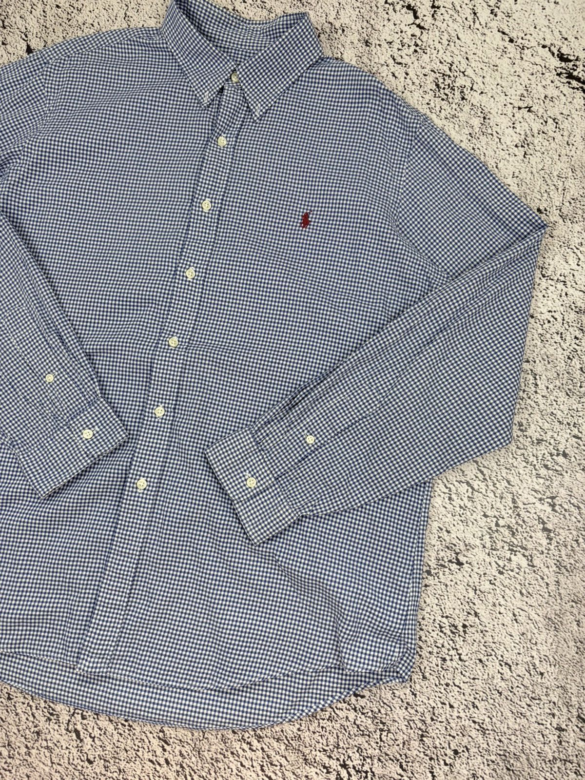 Ralph Lauren Polo Ralph Lauren Blue Gingham Button Down Shirt XL Size US XL / EU 56 / 4 - 3 Thumbnail