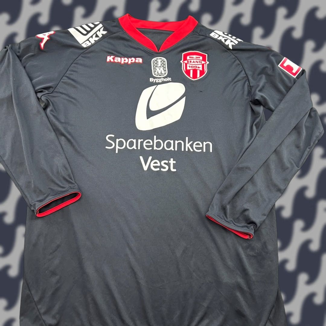 Kappa Kappa BRANN 2008-2009 Away Football Jersey Mens 2XL Black 100th Anniversary Jersey Mens 2XL Football Modern Moisture Wicking Quick Dry Size US XXL / EU 58 / 5 - 1 Thumbnail