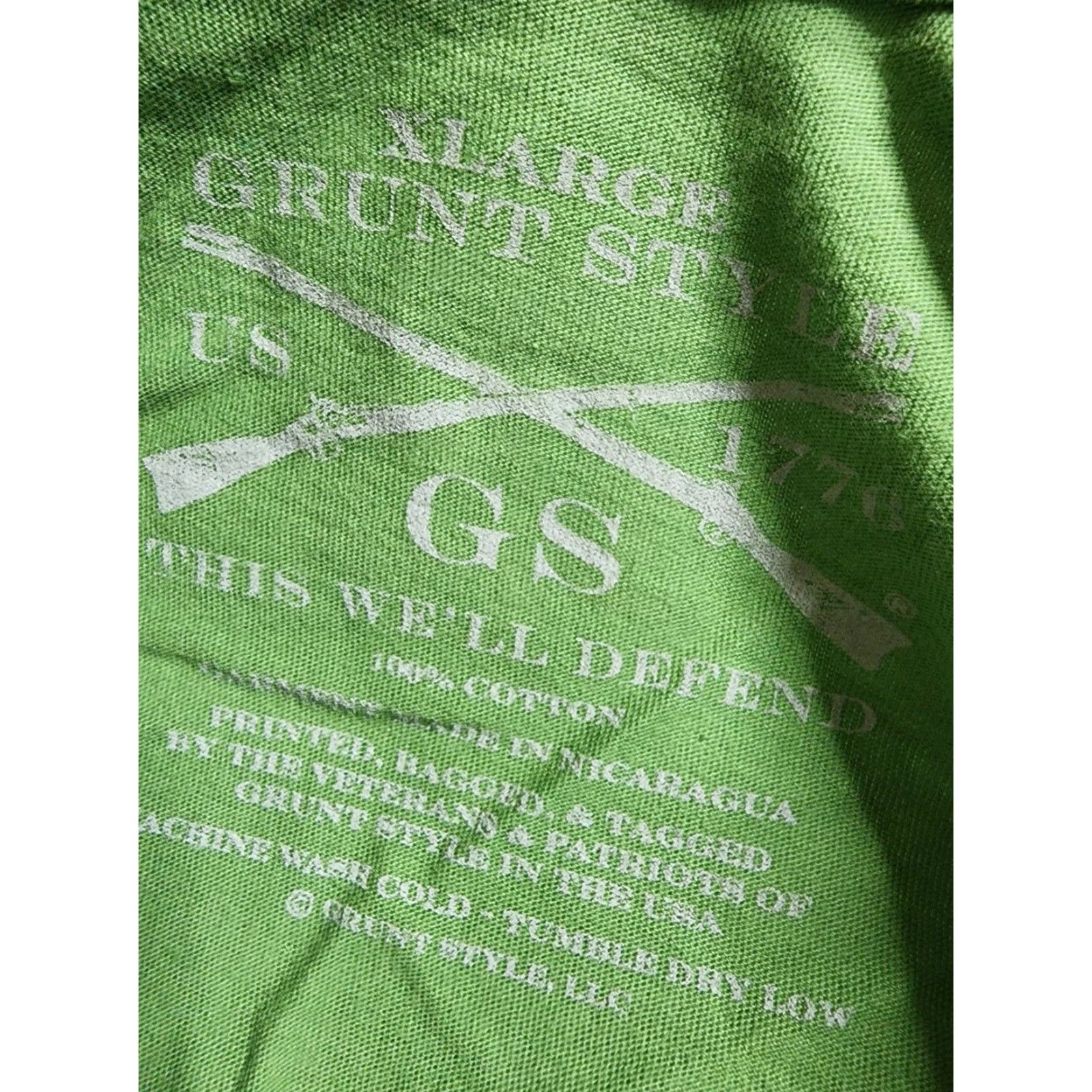 Vintage Mens XL Grunt Style T-Shirt Club Grunt Style Let's Get Shammered Irish St Patricks Day T Shirt Green Size US XL / EU 56 / 4 - 4 Thumbnail