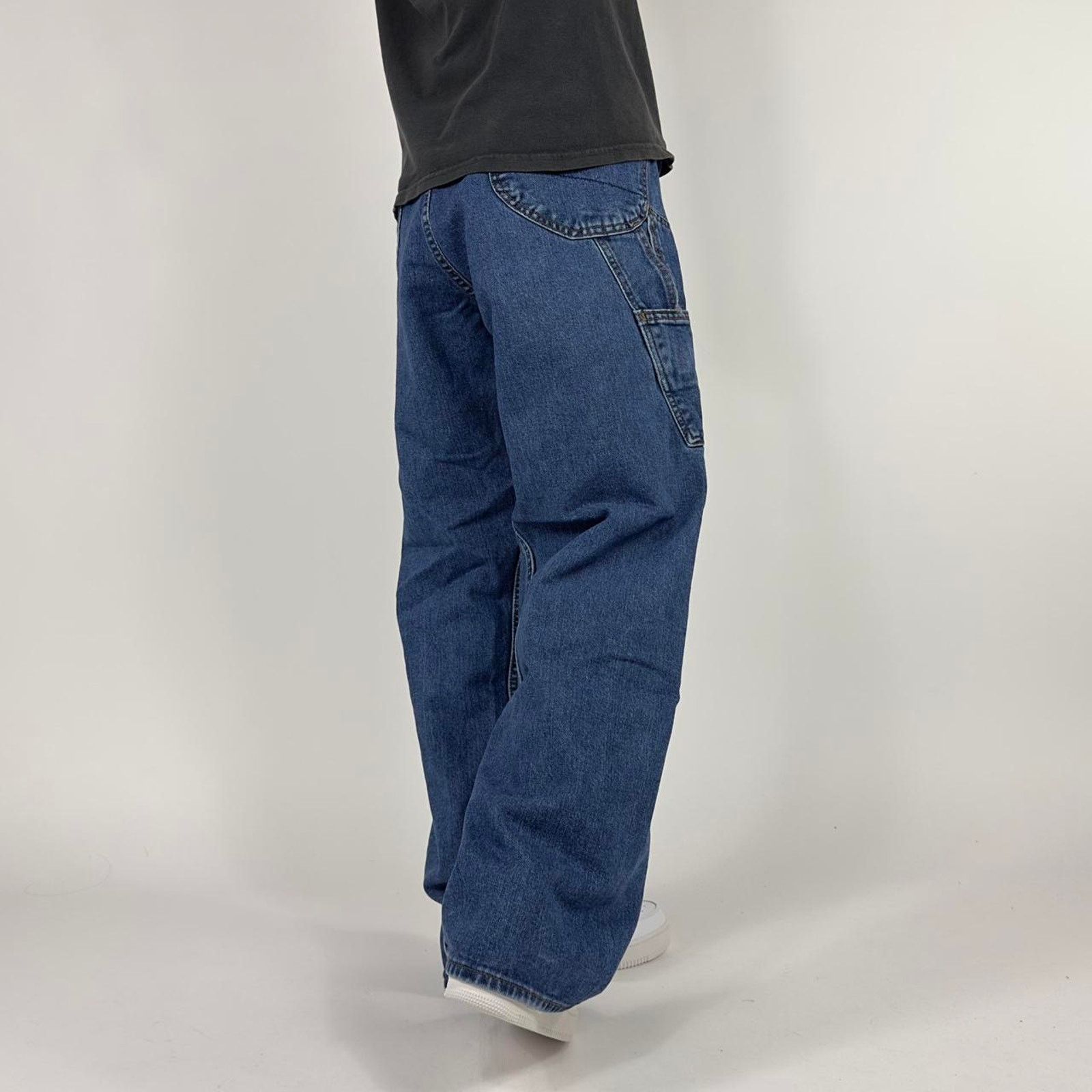 Japanese Brand × Nautica × StraightFaded Nautica Baggy Wide-Leg Y2k Streetwear Carpenter Denim Pants Size US 36 / EU 52 - 3 Thumbnail