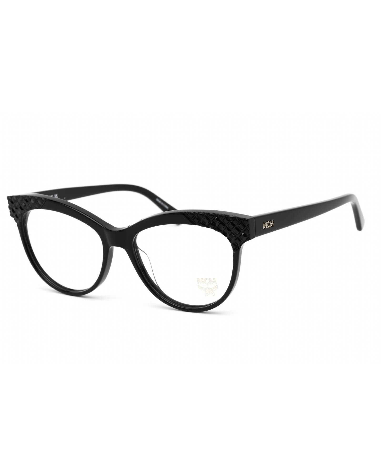 image of MCM2643R Eyeglasses Black/clear Demo Lens, Women's