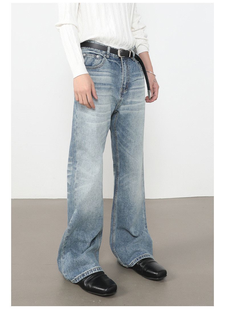Japanese Brand American high street style men's flared loose washed jeans Size US 32 / EU 48 - 4 Thumbnail
