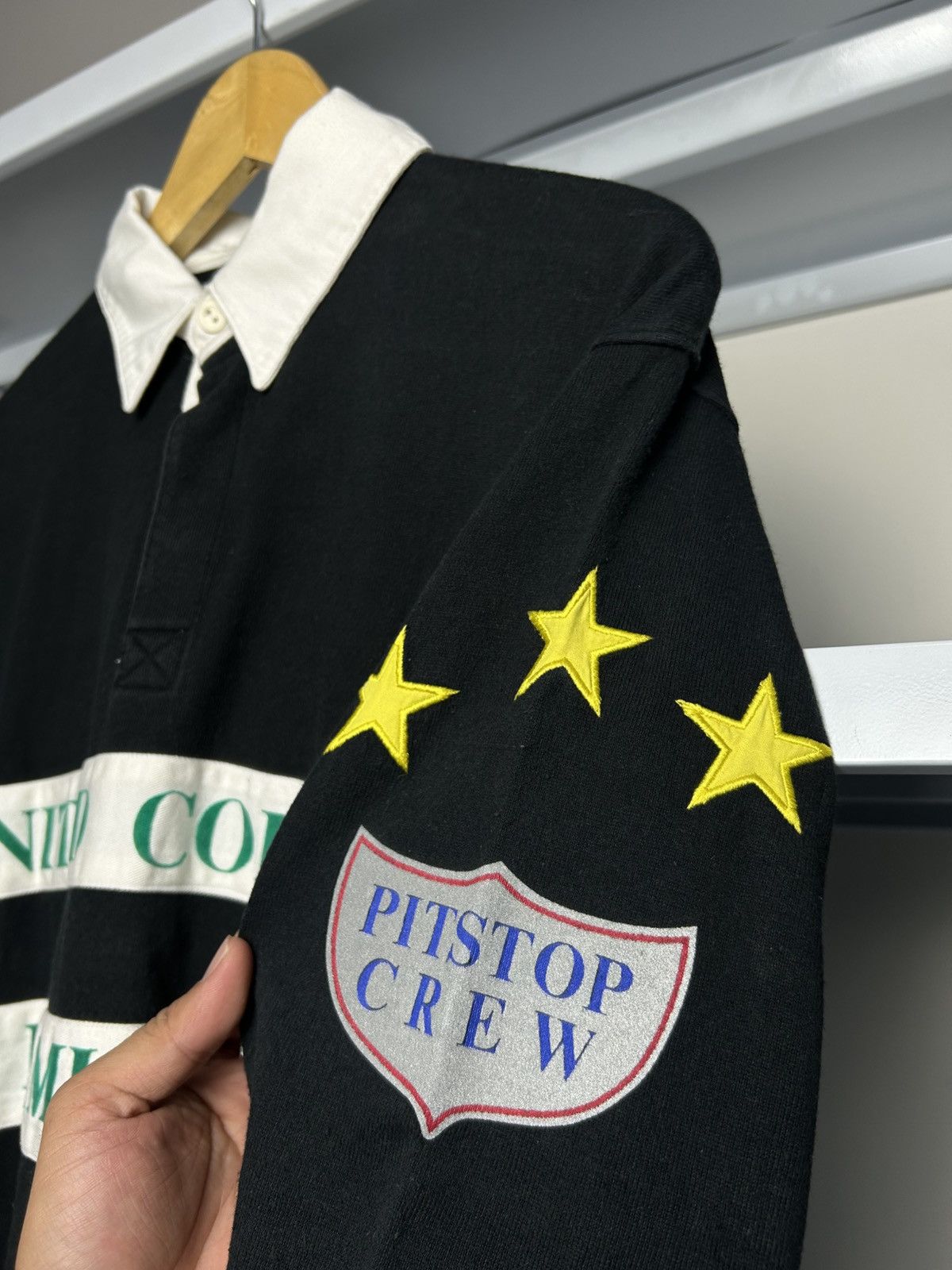 Benetton Vintage Benetton Formula 1 Pitstop Crew made-in italy Size US L / EU 52-54 / 3 - 3 Thumbnail
