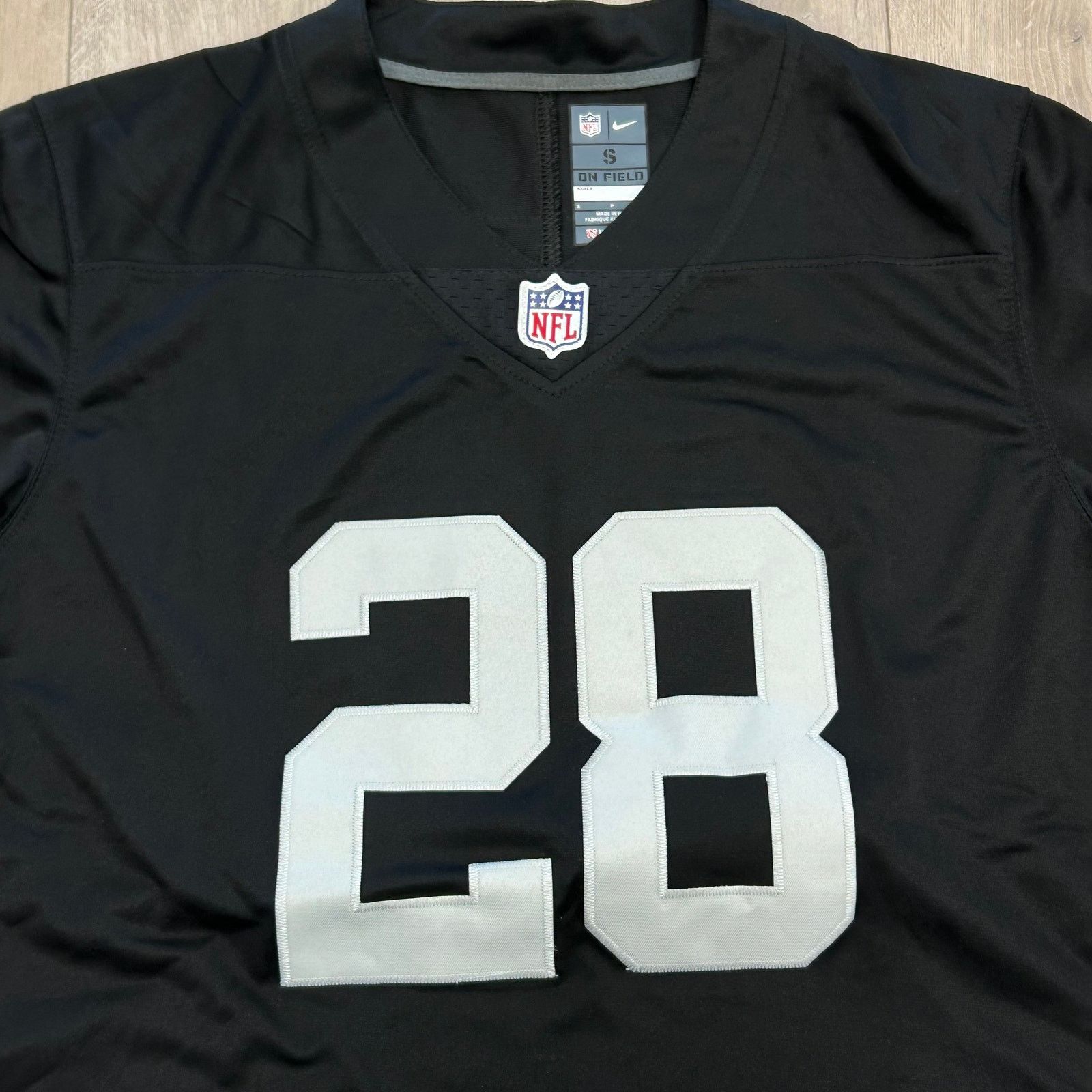 Nike Nike Las Vegas Raiders Josh Jacobs #28 game jersey Small Size US S / EU 44-46 / 1 - 4 Thumbnail