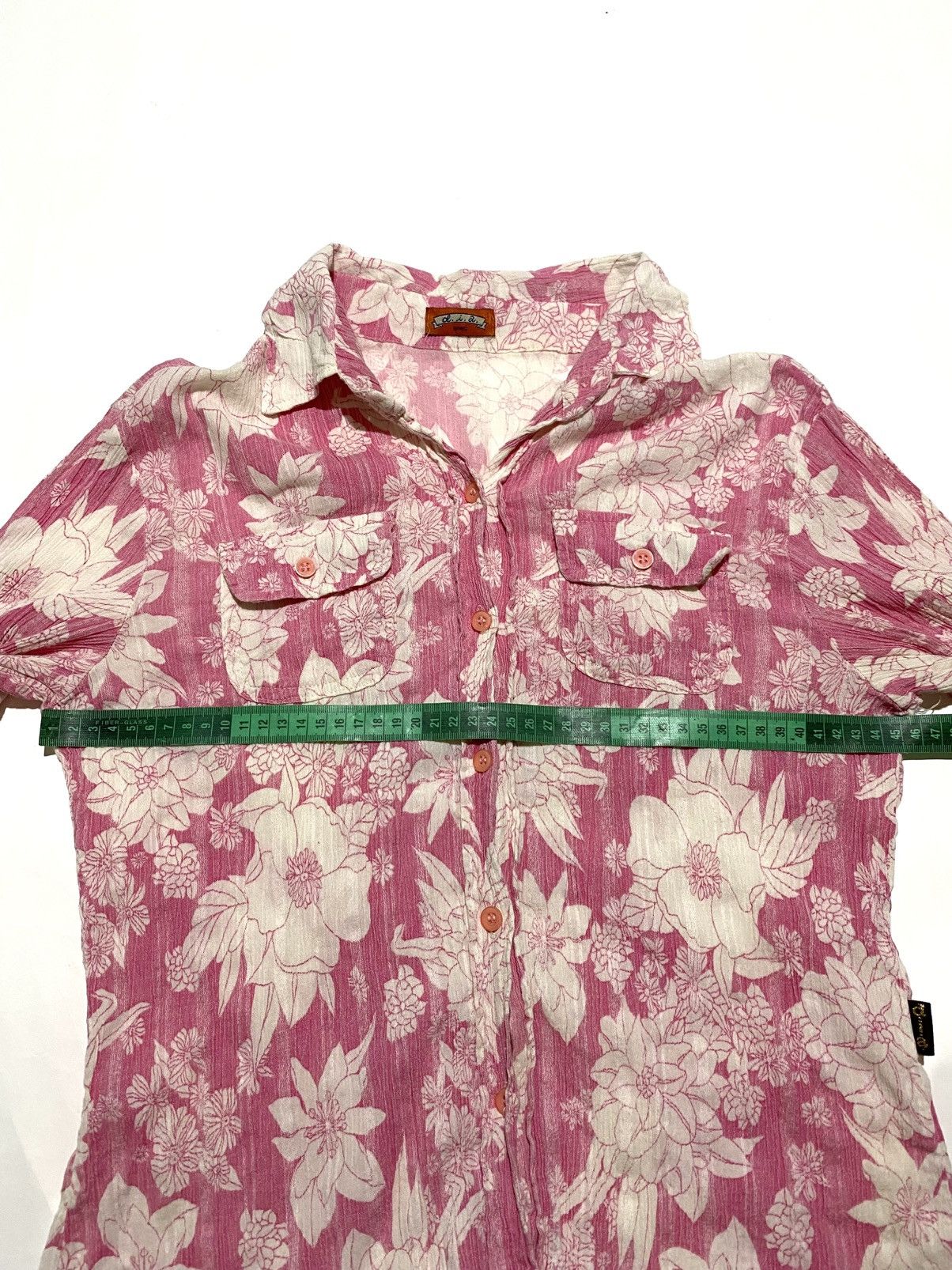 Japanese Brand D.I.A SPEC PLEATS FLORAL BUTTON SHIRT Size ONE SIZE - 8 Thumbnail