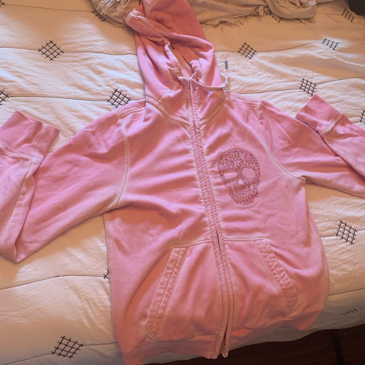 True Religion Pink True Religion hoodie with skull graphic Size L / US 10 / IT 46 - 2 Thumbnail