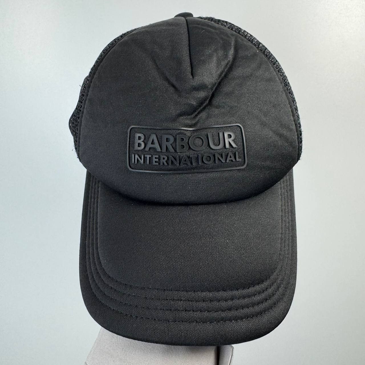 Barbour Barbour International Trucker Cap Black Mesh Hat Adjustable Size ONE SIZE - 1 Thumbnail