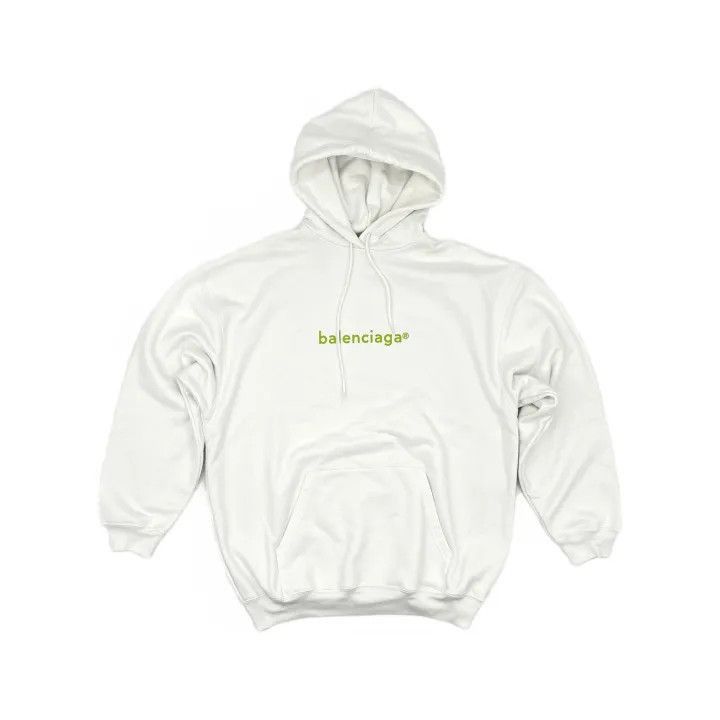 Balenciaga Balenciaga Balenciaga White Medium Fit Hoodie -2507 Size US M / EU 48-50 / 2 - 2 Thumbnail