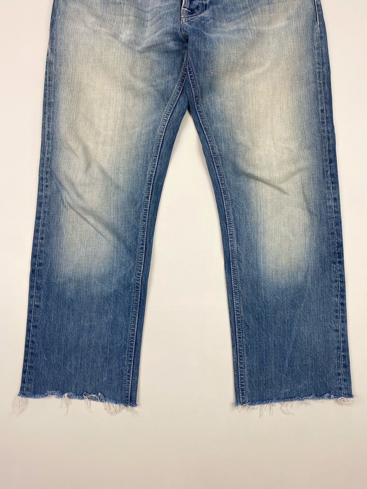 Nudie Jeans Nudie Jeans Big Bengt Used Seagreen Cropped Denim Pants Size US 30 / EU 46 - 8 Thumbnail