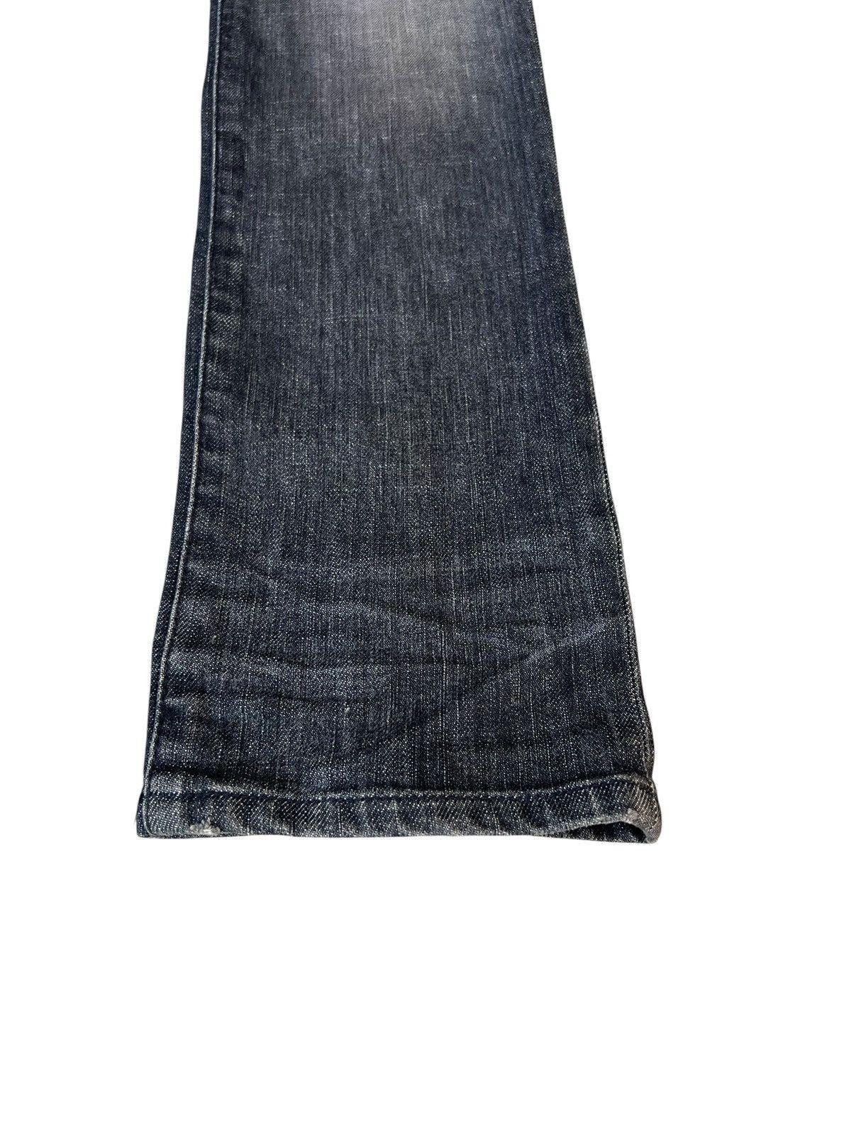 Shellac Jama Rico Japan Faded Distressed Ankle Zipper Denim Jeans Size US 29 - 13 Thumbnail