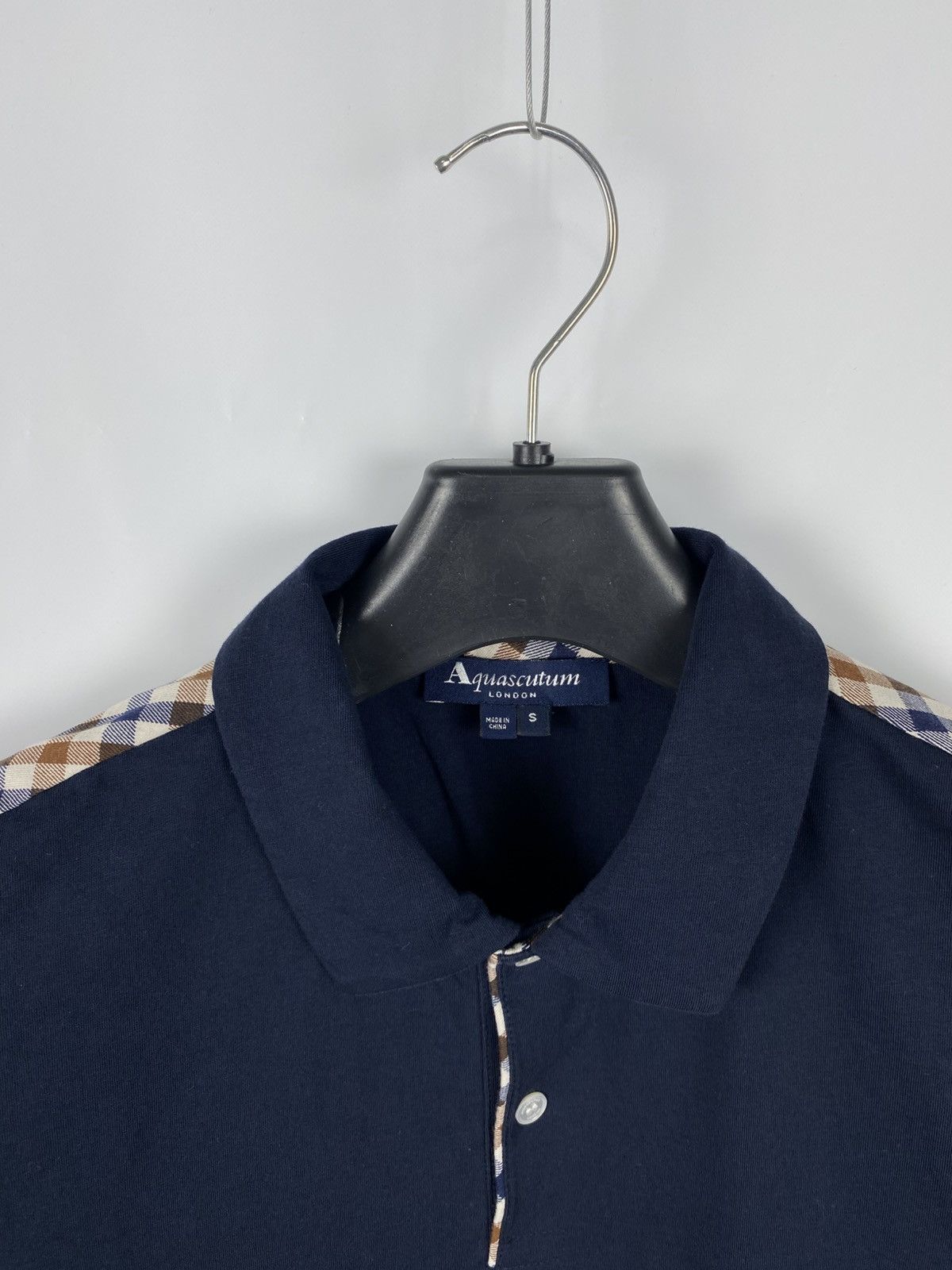 Aquascutum Aquascutum Men Blue Checkered Polo Shirt size S Size US S / EU 44-46 / 1 - 3 Thumbnail