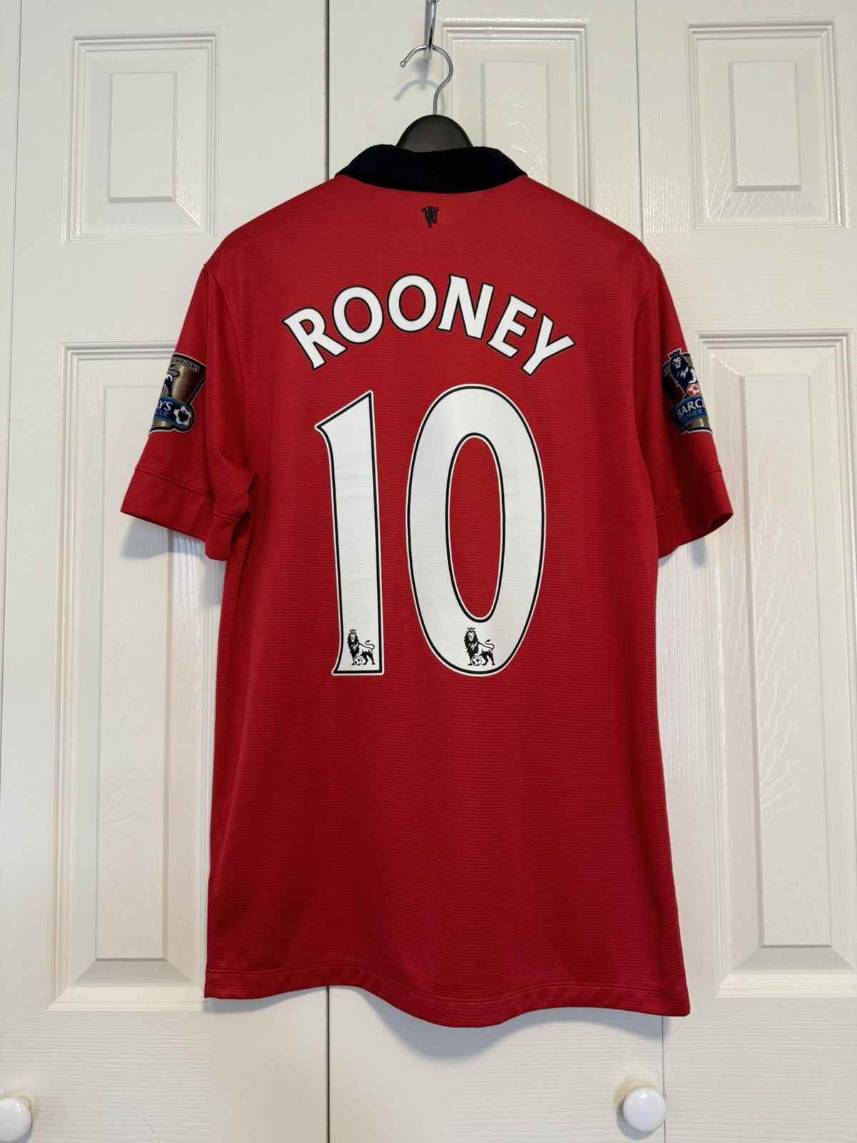 image of Manchester United Nike 13/14 Home Shirt Rooney 10 in Red, Men's (Size Small)