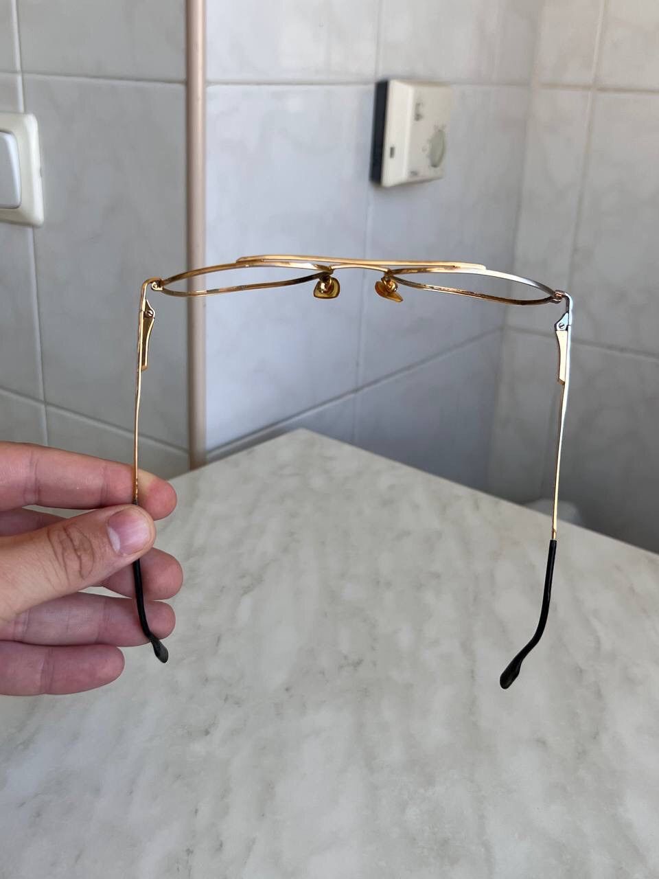 Tiffany & Co. Tiffany T396 Gold Plated frame 90s vintage USED ONLY FRAME Size ONE SIZE - 22 Thumbnail