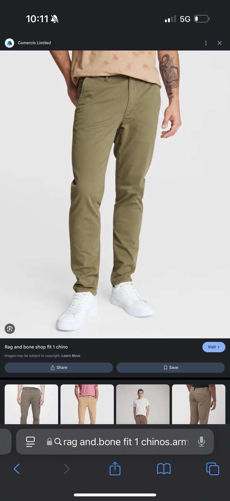 Rag and bone chino fit 1 deals