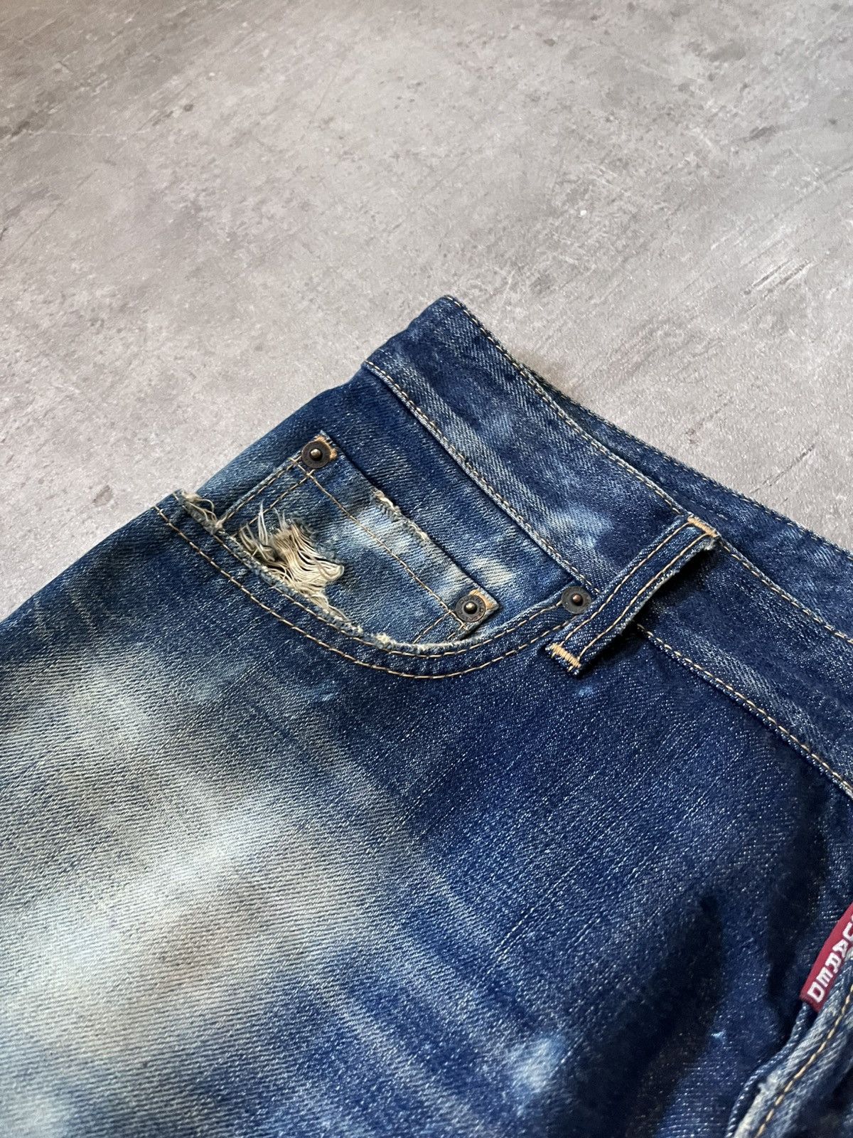 Dsquared2 Dsquared2 S/S 2010 Runway jeans distressed navy blue Size US 34 / EU 50 - 8 Thumbnail
