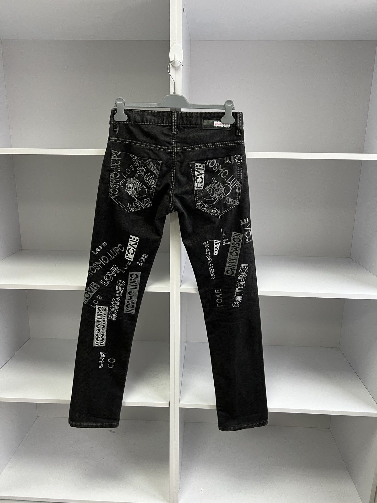 Japanese Brand × Vintage Vintage Kosmolupo Y2K Japanese Style Archival Black Pants Size US 30 / EU 46 - 12 Thumbnail