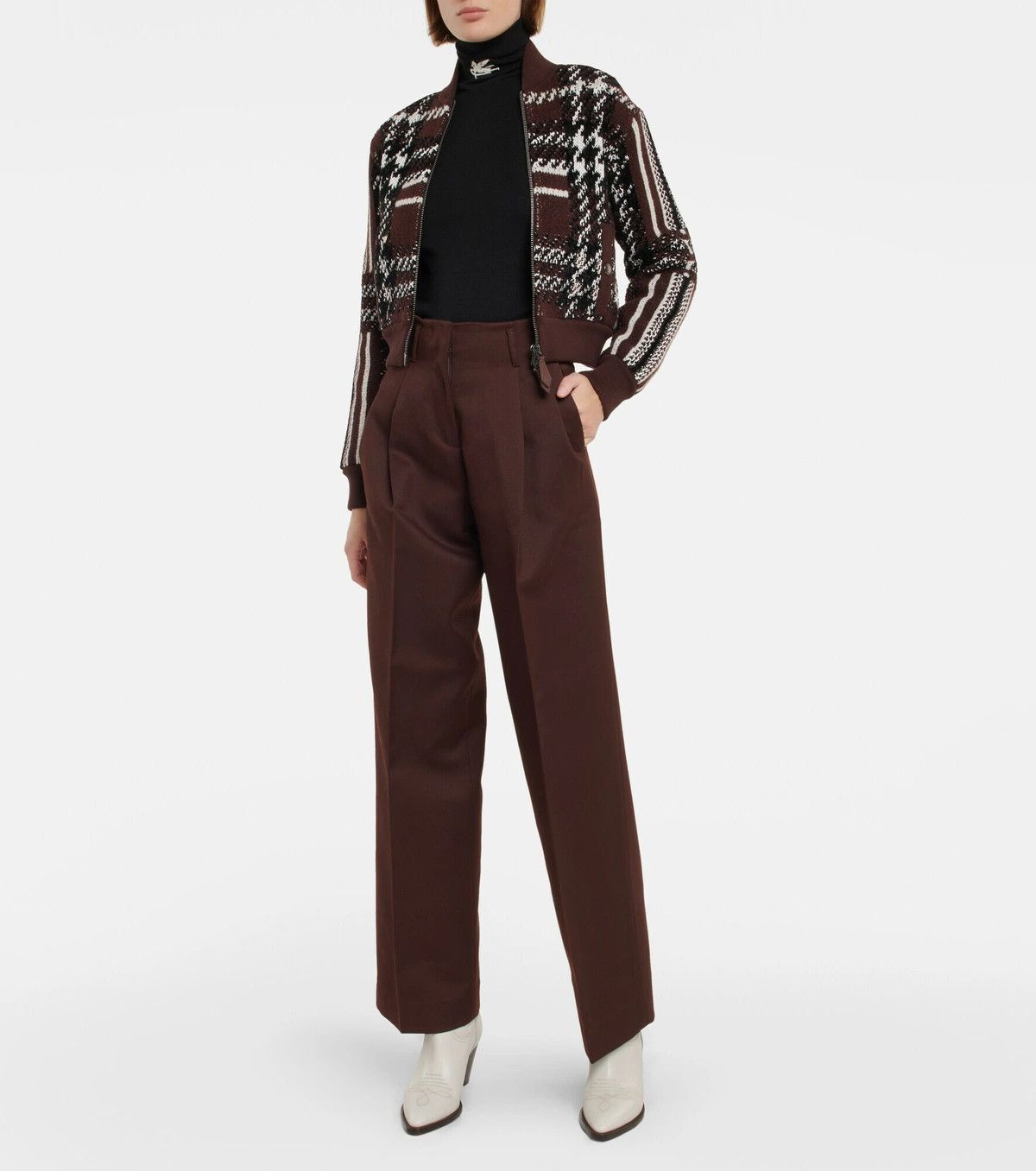 Golden Goose o1y0725 Casual Pant in Chocolate Brown Size 26" / US 2 / IT 38 - 5 Thumbnail