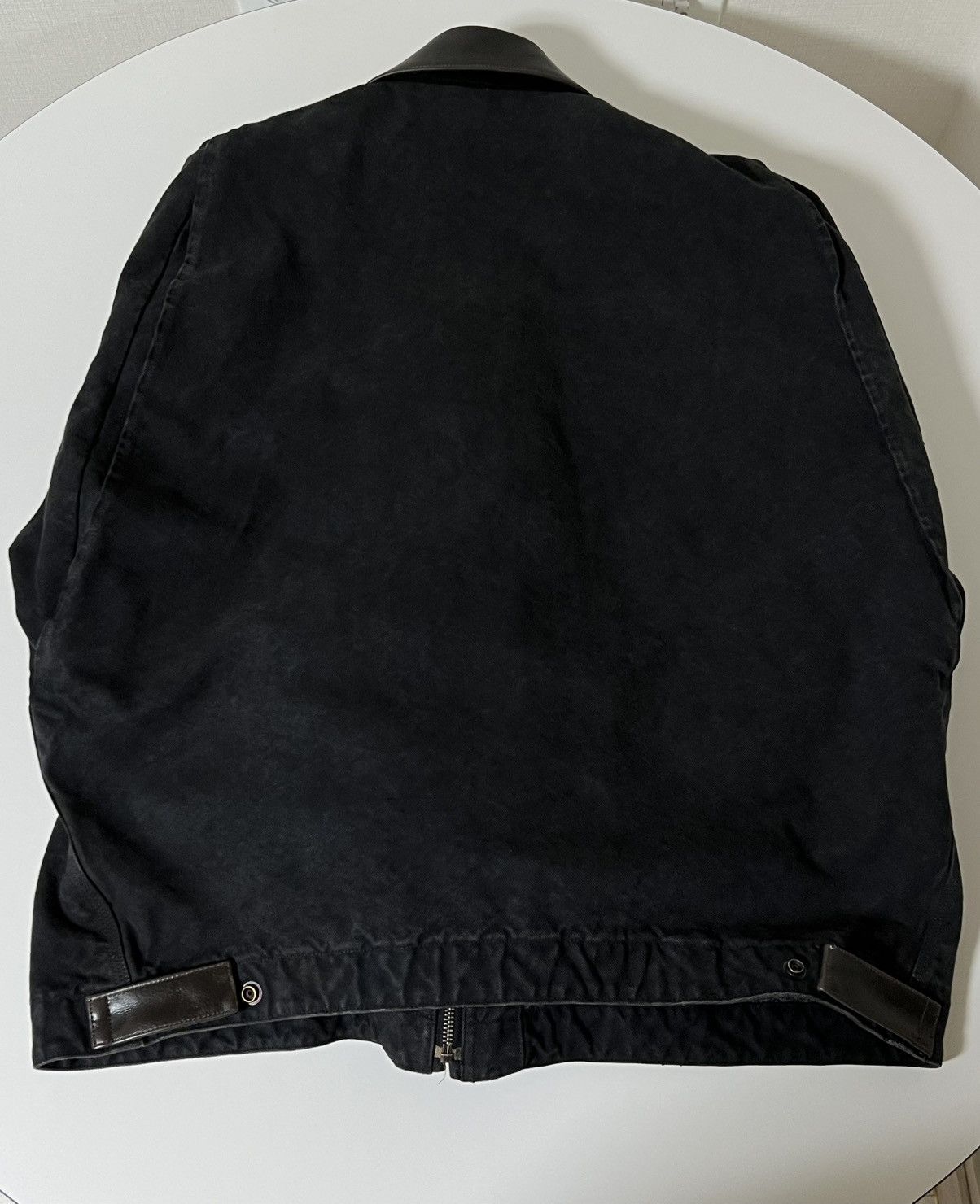 Vuja De Kirk heavy work jacket in canvas nappa leather