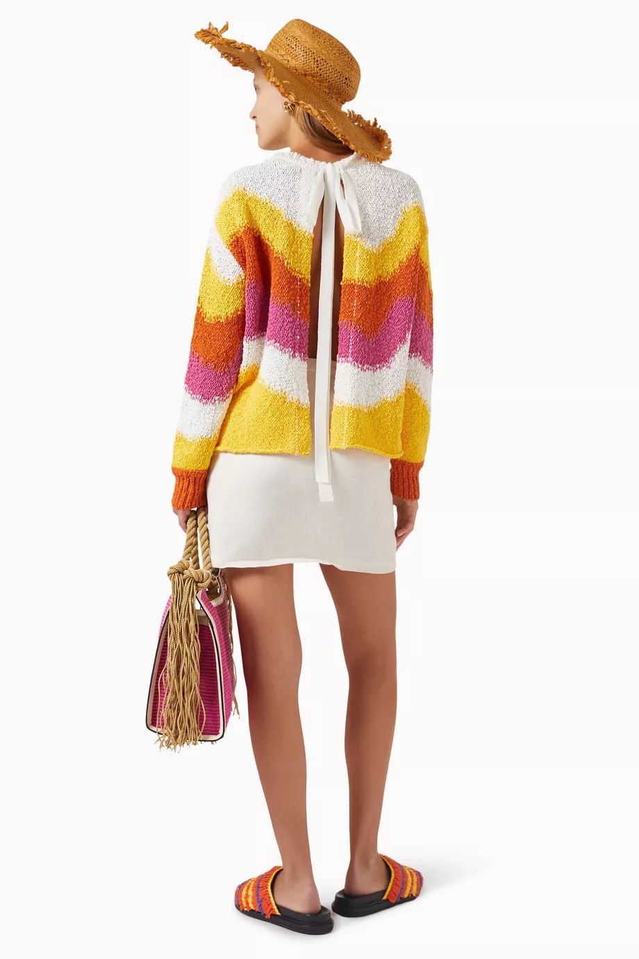Marni o1y1125 Crewneck Sweater in Multicolor Size S / US 4 / IT 40 - 2 Thumbnail