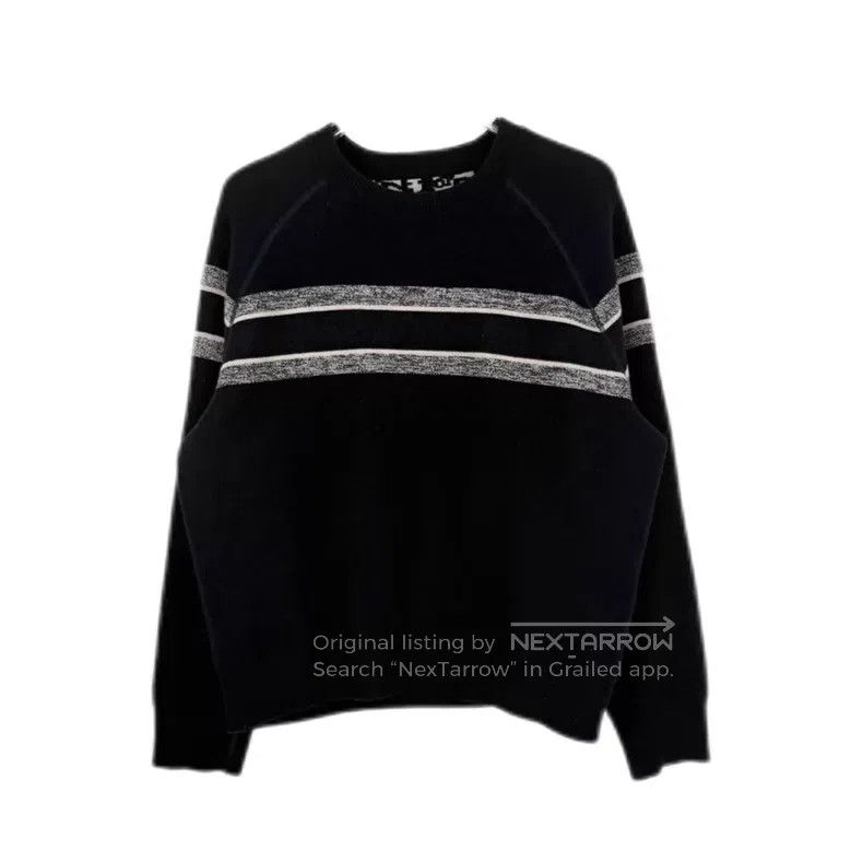 Dior Dior Dark blue classic logo cashmere sweater Size S / US 4 / IT 40 - 1 Thumbnail
