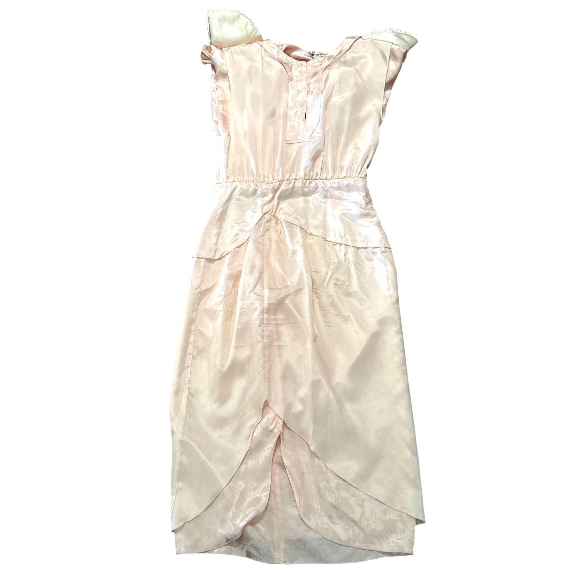 Other All Silk Vintage Dress by Spencer Jeremy 8 Pink Sequin Beade Size M / US 6-8 / IT 42-44 - 12 Thumbnail