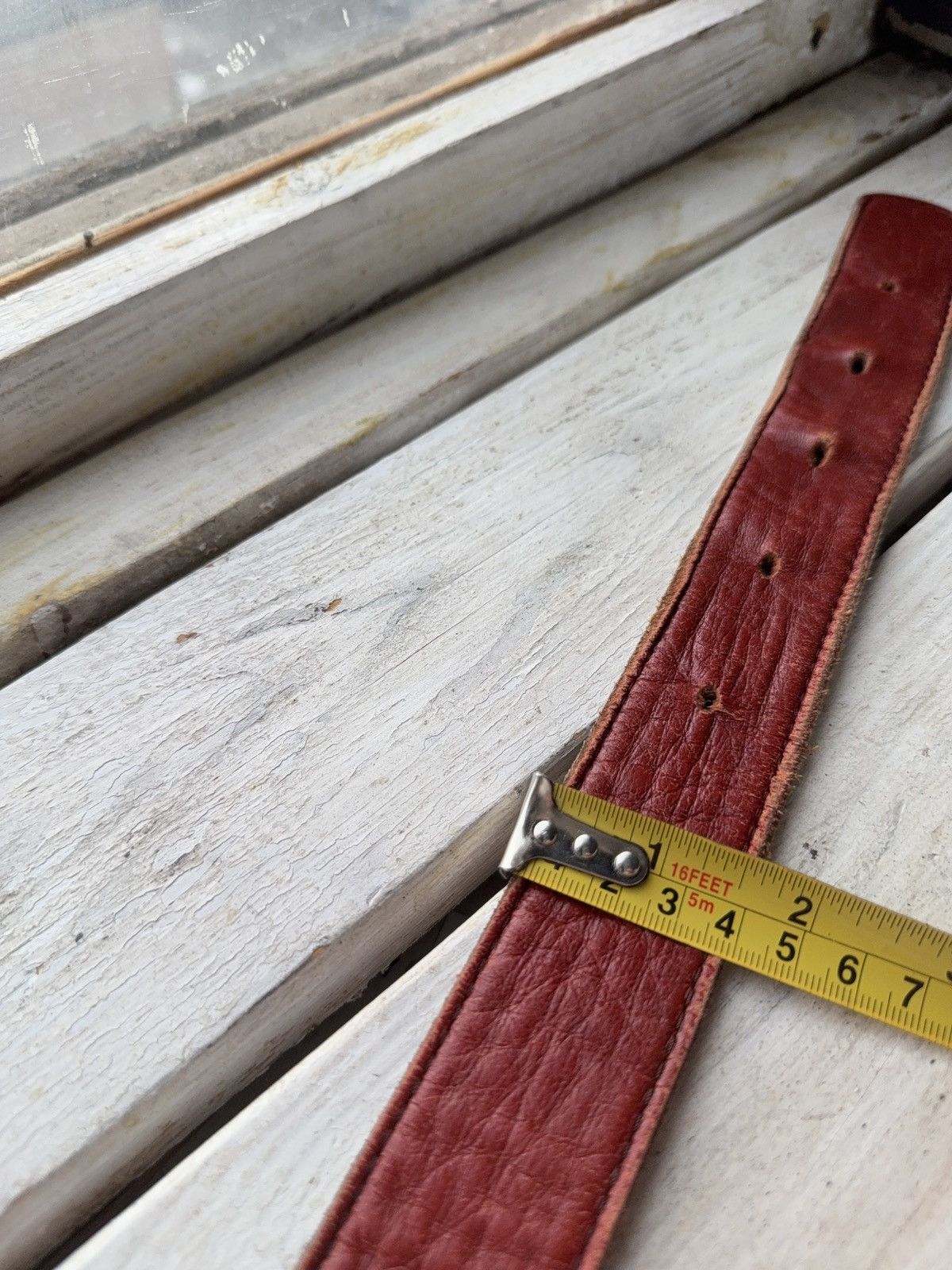Japanese Brand Vintage Retro 90s Opium Real Leather Japanese style belt Size ONE SIZE - 14 Thumbnail