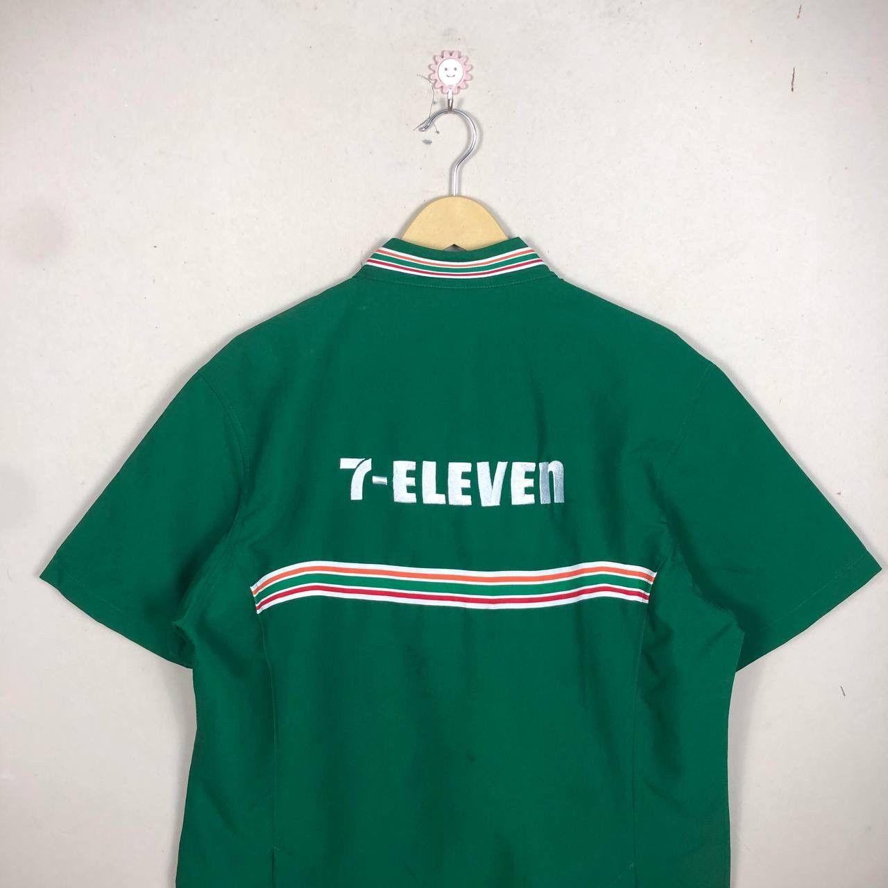 Beauty Beast × Vintage Crazy Vintage 90s 7 Eleven Zipper Shirt Streetwear Size US L / EU 52-54 / 3 - 5 Thumbnail
