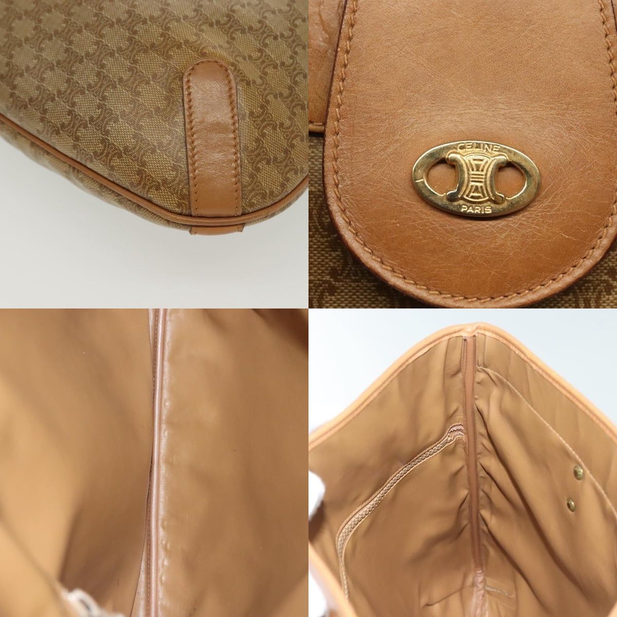 Celine CELINE Macadam Canvas Tote Bag Pvc Beige Gold Size ONE SIZE - 11 Thumbnail