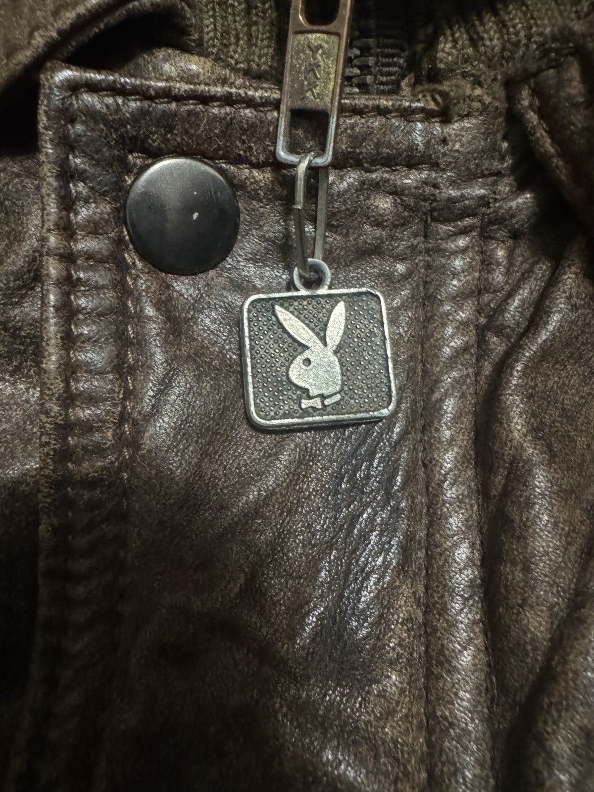 Playboy Vintage Leather Jacket Size US XL / EU 56 / 4 - 7 Thumbnail