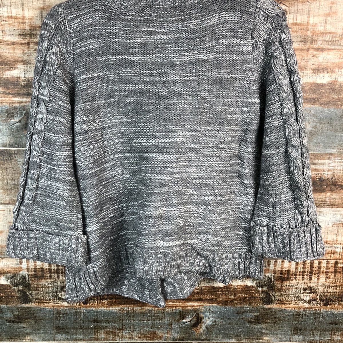 Homespun Knitwear Putietal Grey Cardigan Knitwear #A2344 Size M / US 6-8 / IT 42-44 - 14 Thumbnail