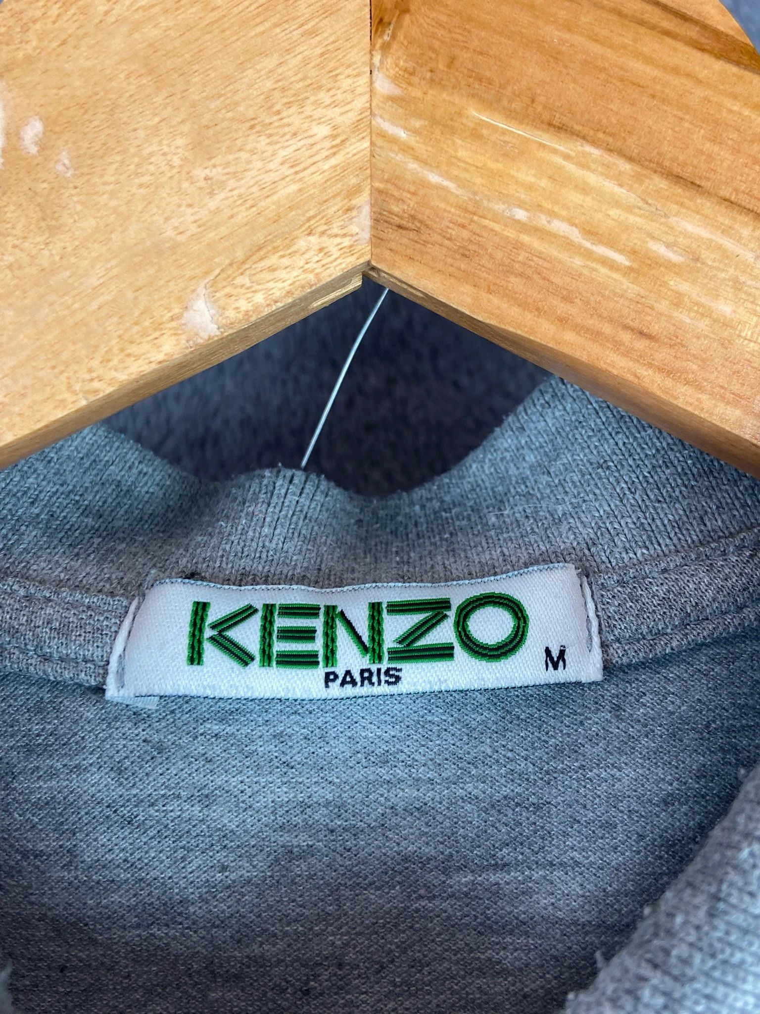 Kenzo Kenzo grey polo shirt tiger logo vintage streetwear Size US M / EU 48-50 / 2 - 3 Thumbnail