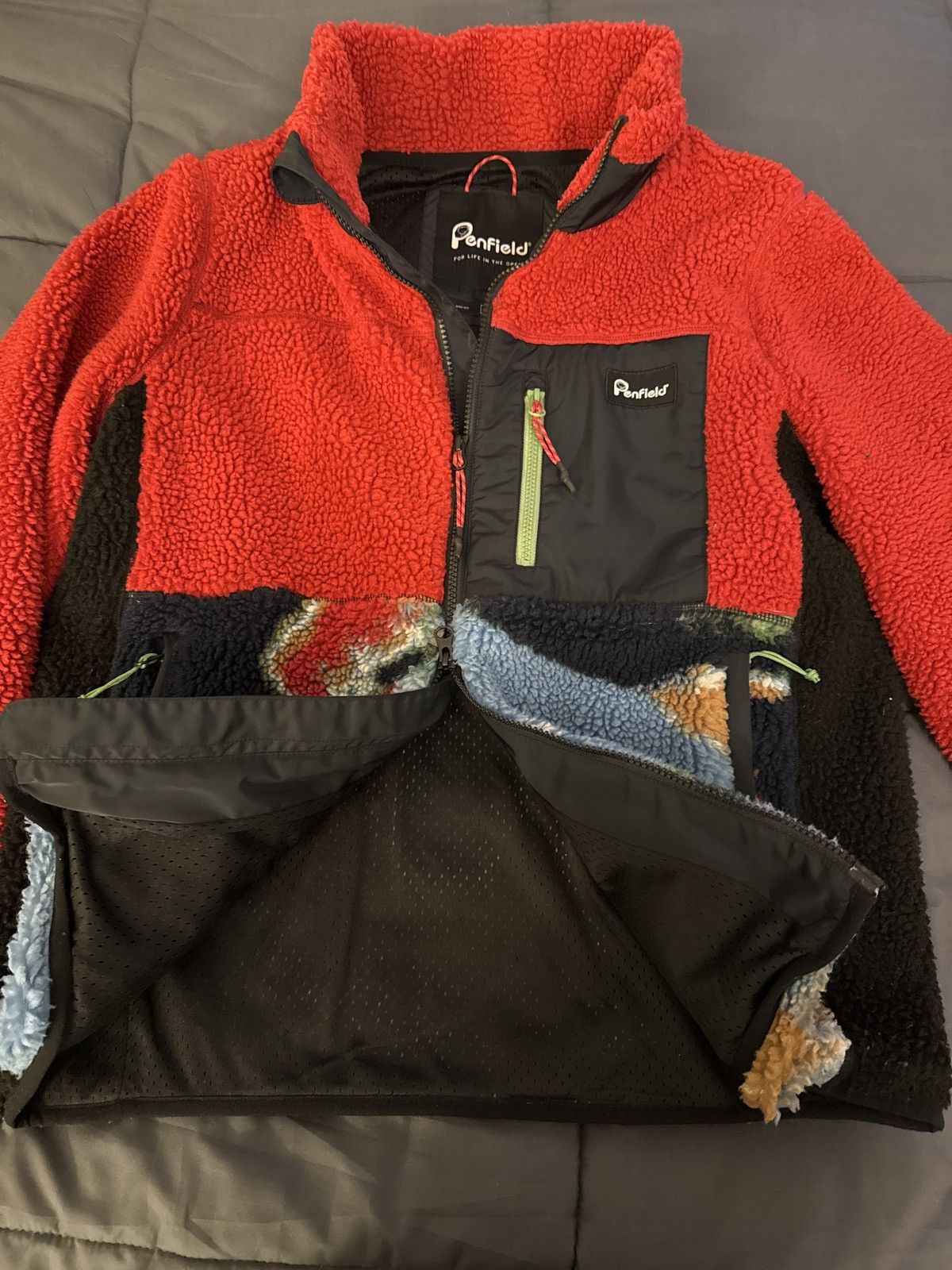 Penfield Men’s S PENFIELD MATTAWA POLAR FLEECE JACKET in Chili Red Size US S / EU 44-46 / 1 - 5 Thumbnail