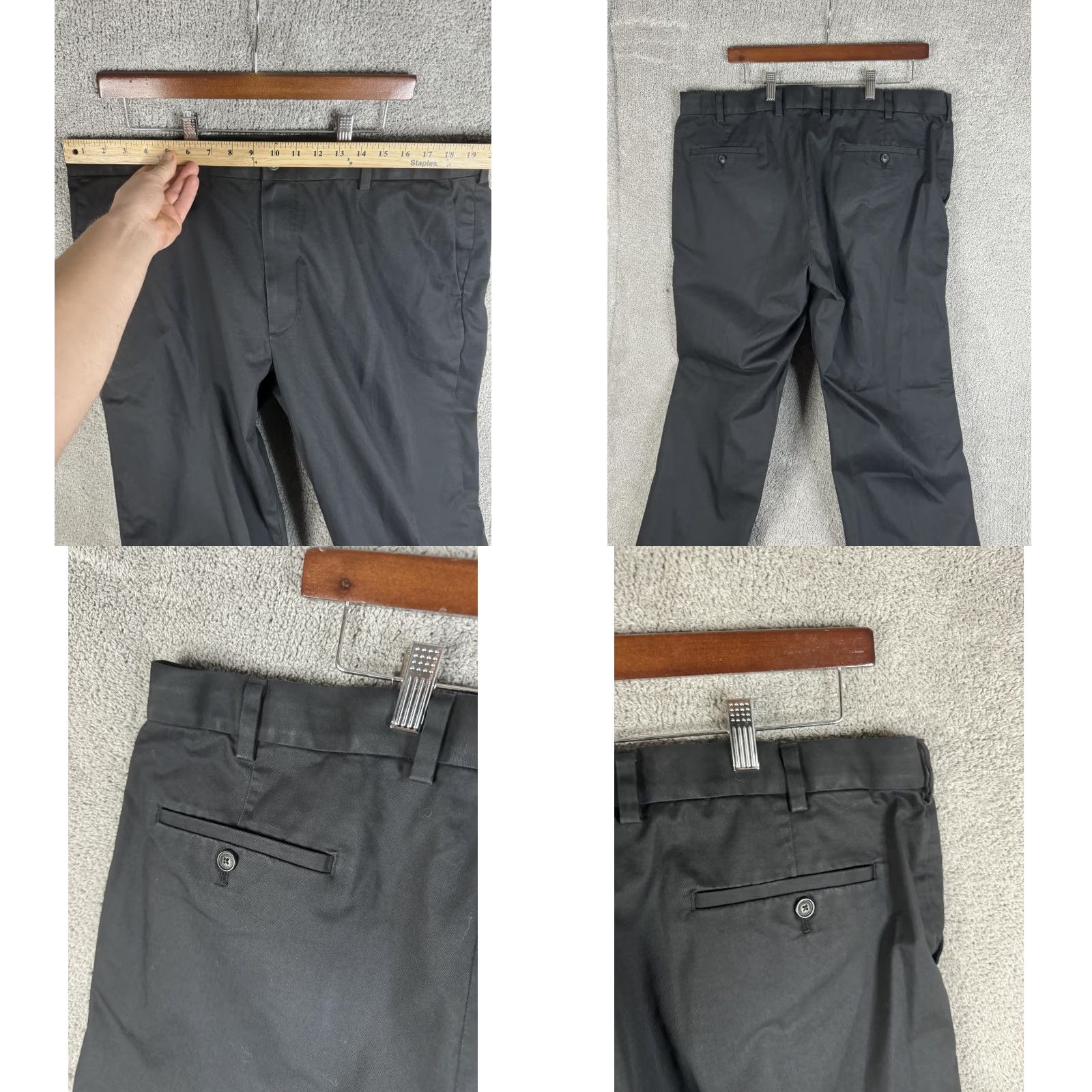 Brooks Brothers Brooks Brothers Clark Fit Advantage Chino Pants Mens 42x30 Black Size US 42 / EU 58 - 8 Thumbnail
