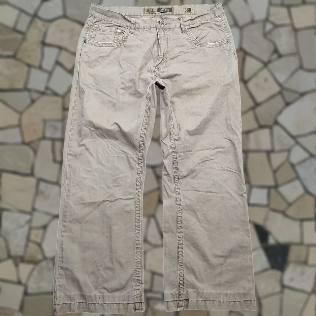 BKE BKE Tyler Jeans Mens 36x28 Brown Denim Stretch Straight Leg Regular Rise 11in 5-Pocket Vintage No Size US 36 / EU 52 - 1 Thumbnail