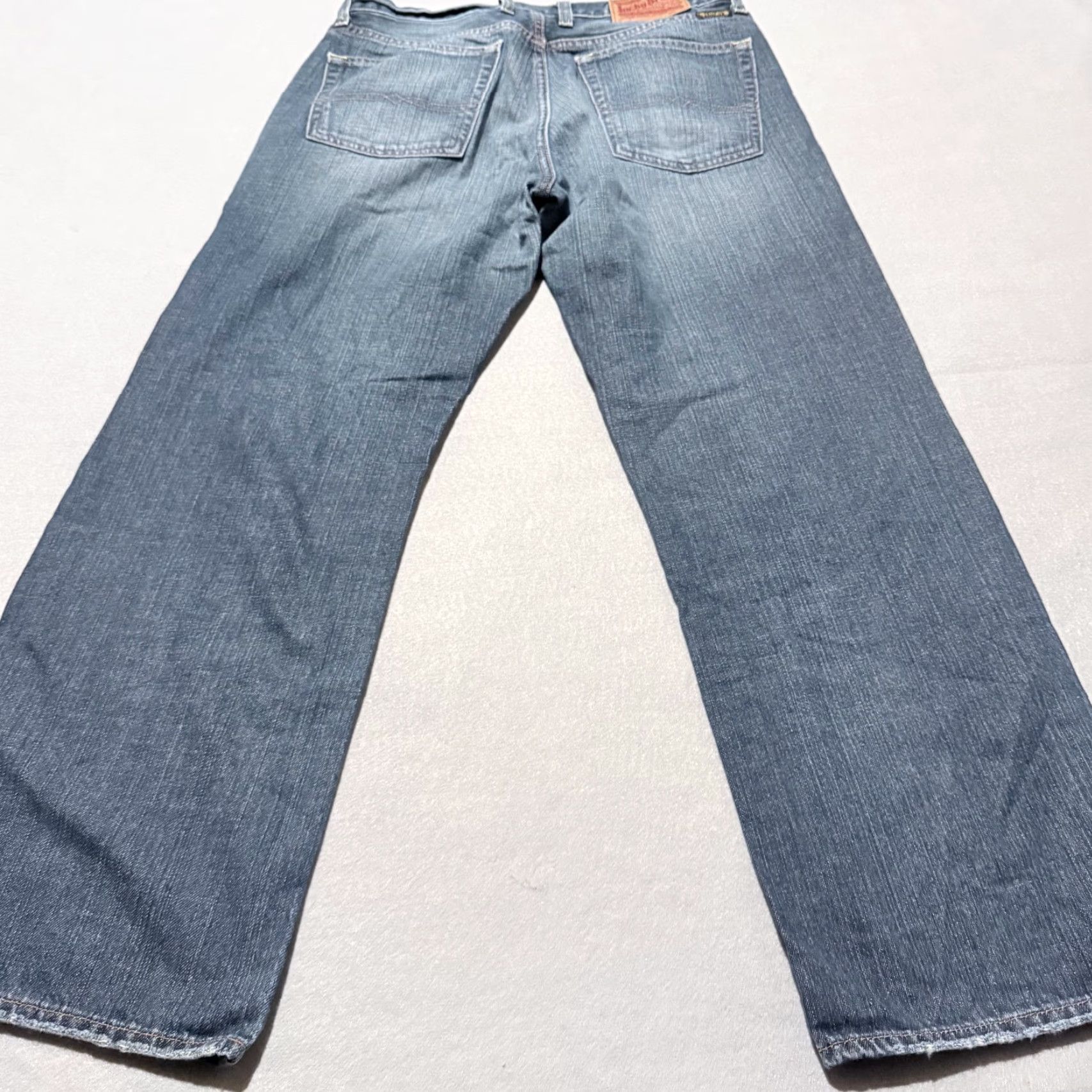 Lucky Brand Lucky Brand Jeans Men Blue Denim Logo Pockets Classic Straight Zip Fly 32x27 Size US 30 / EU 46 - 5 Thumbnail