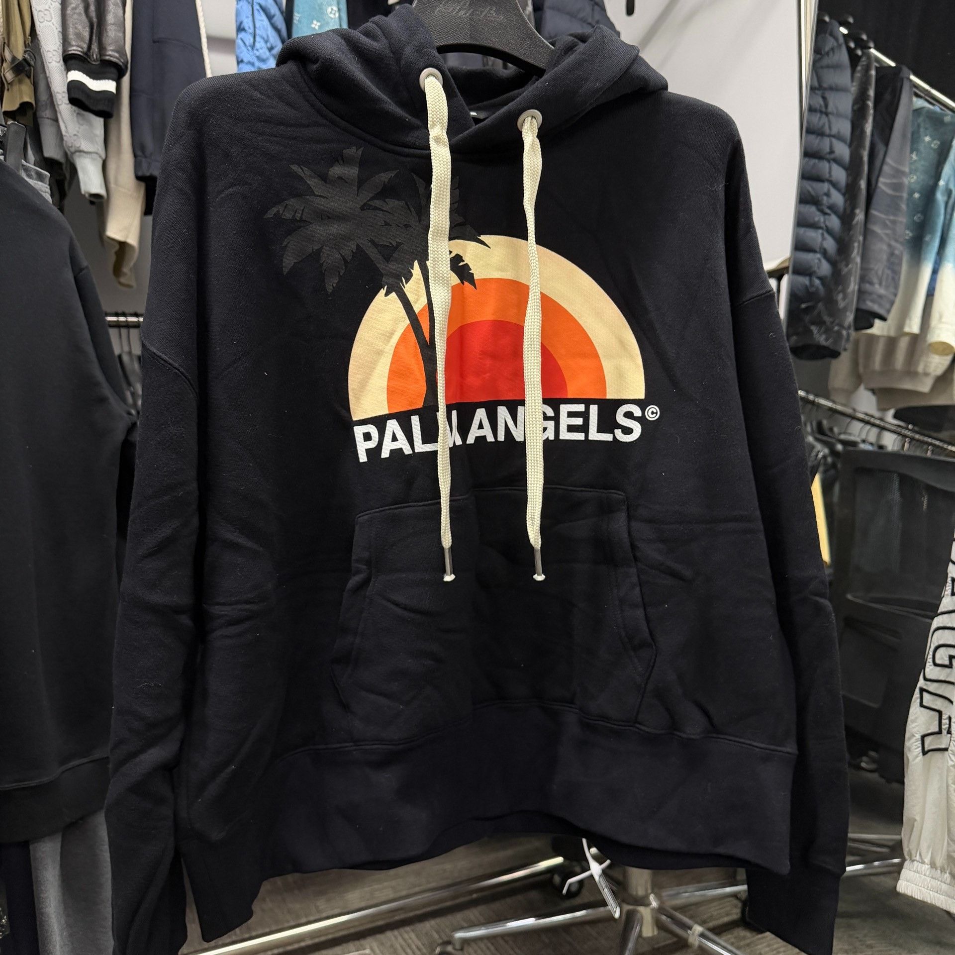 Palm Angels Palm Angels Printed Hoodie S Men Size US S / EU 44-46 / 1 - 1 Thumbnail