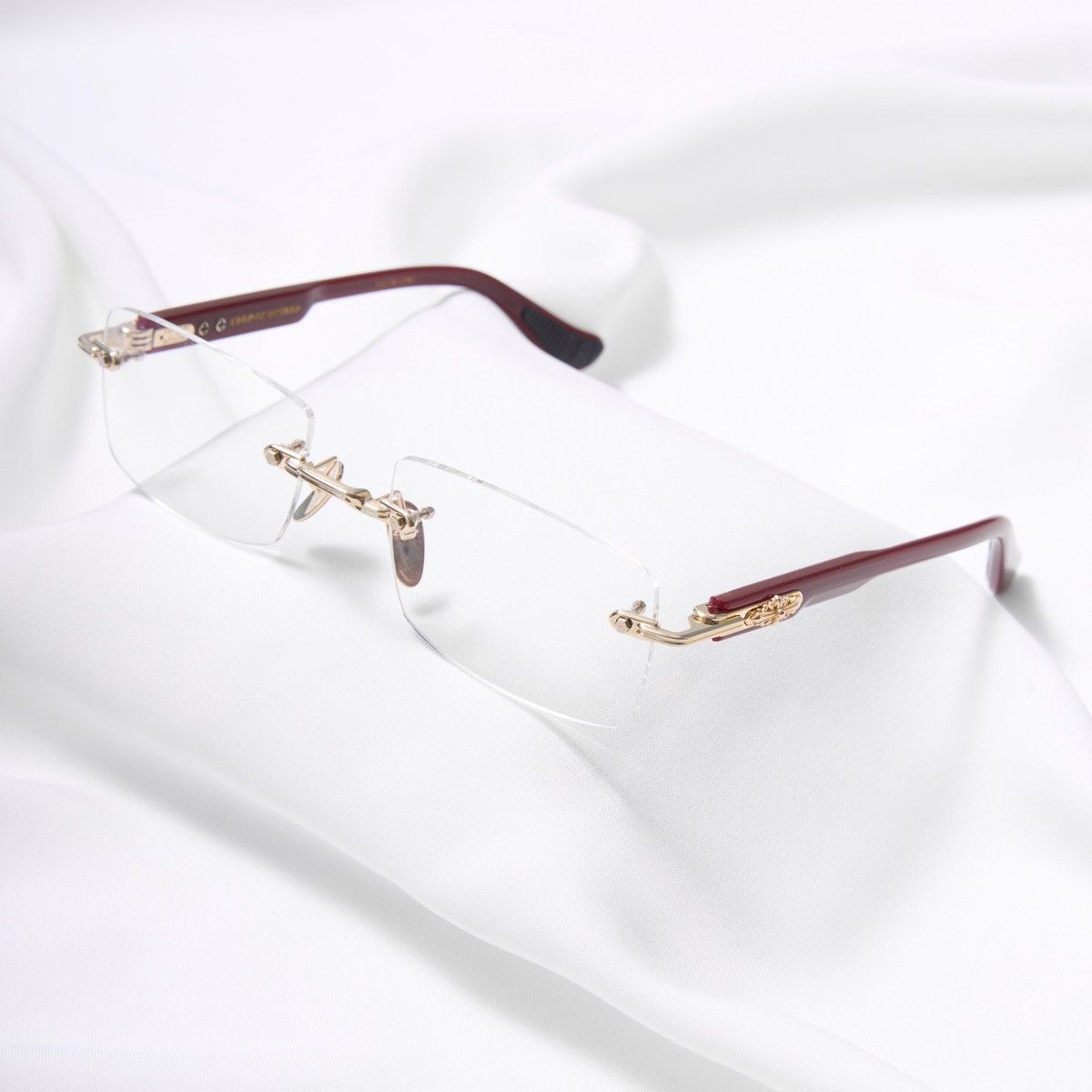 Chrome Hearts CHROME HEARTS DEEP II GOLD PLATED BORDELLO GLASSES Size ONE SIZE - 2 Thumbnail
