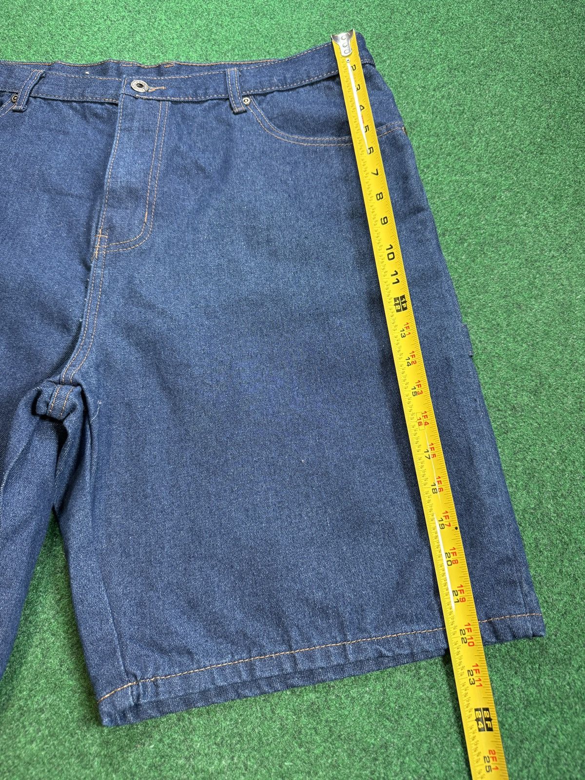 Ecko Unltd. × Southpole Y2K Baggy Wide Skater Grunge Jorts Carpenter Denim Shorts Size US 38 / EU 54 - 8 Thumbnail